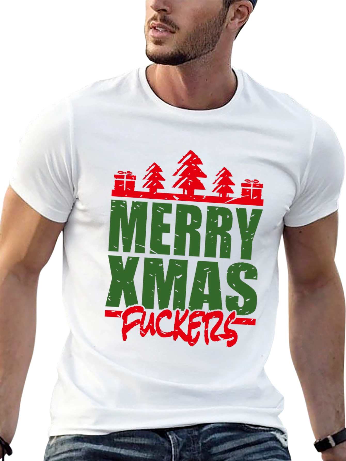 Merry Xmas Graphic Tee - Holiday Humor