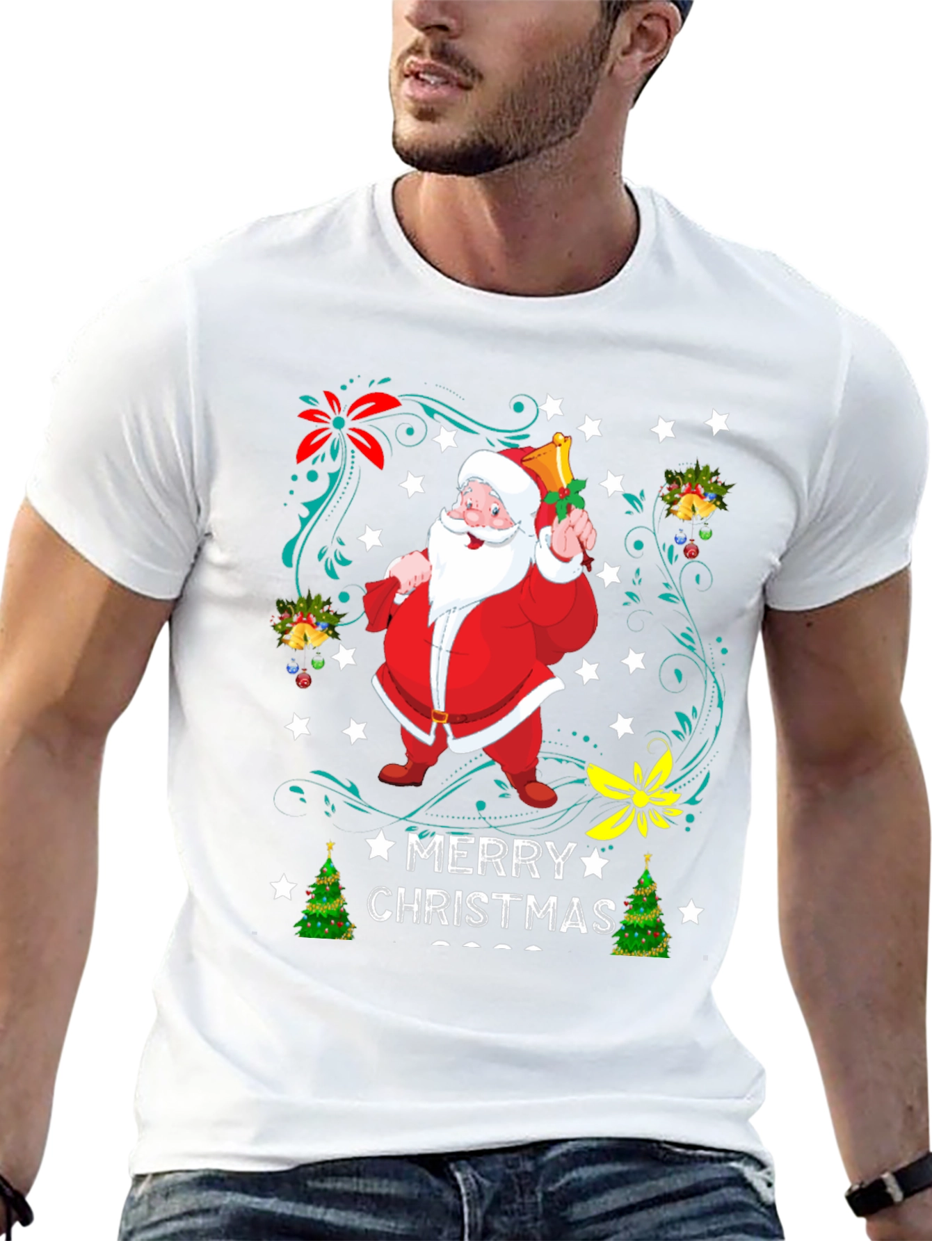 Festive Christmas Santa T-Shirt