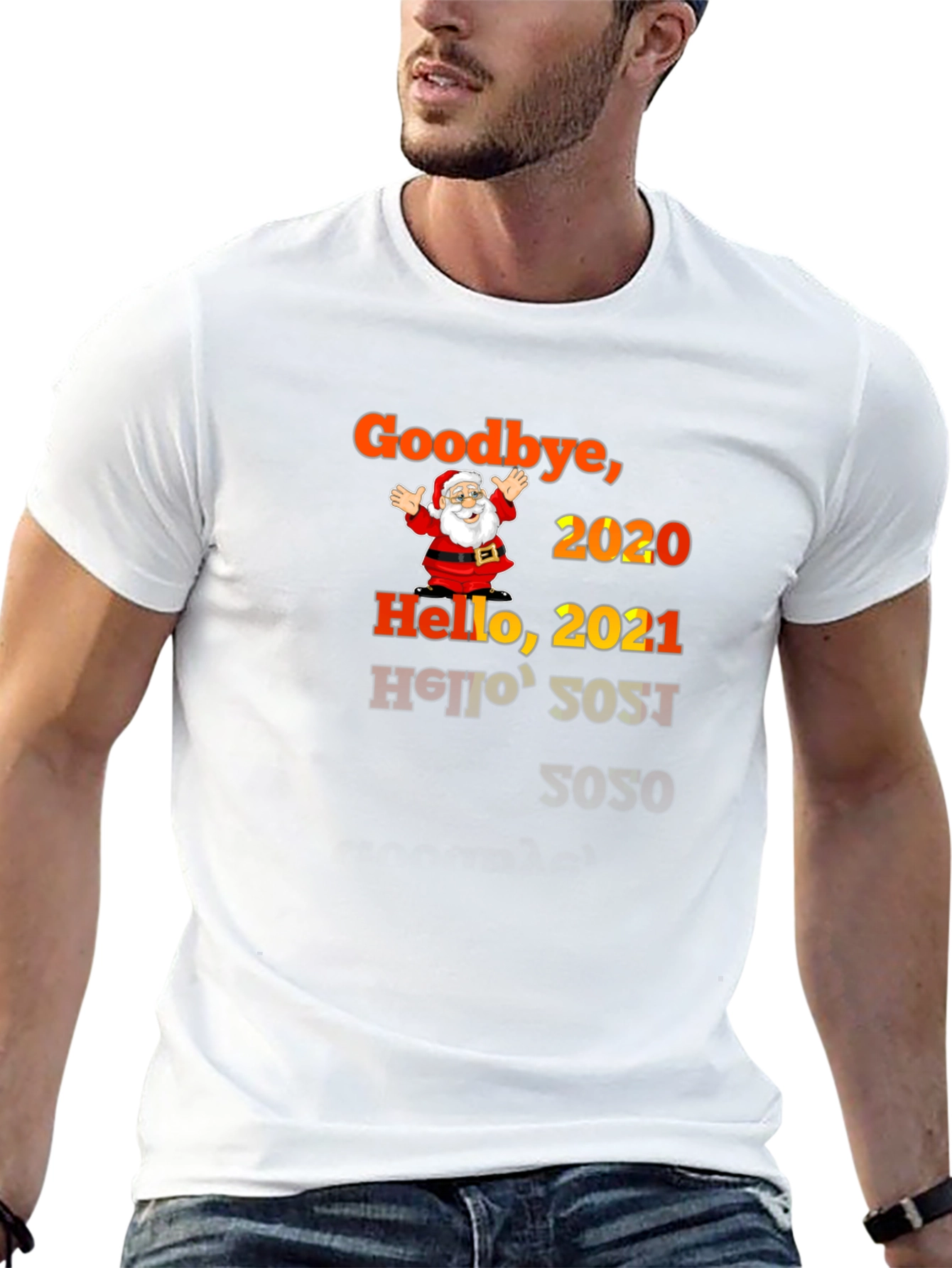 Goodbye 2020 Hello 2021 Santa T-Shirt