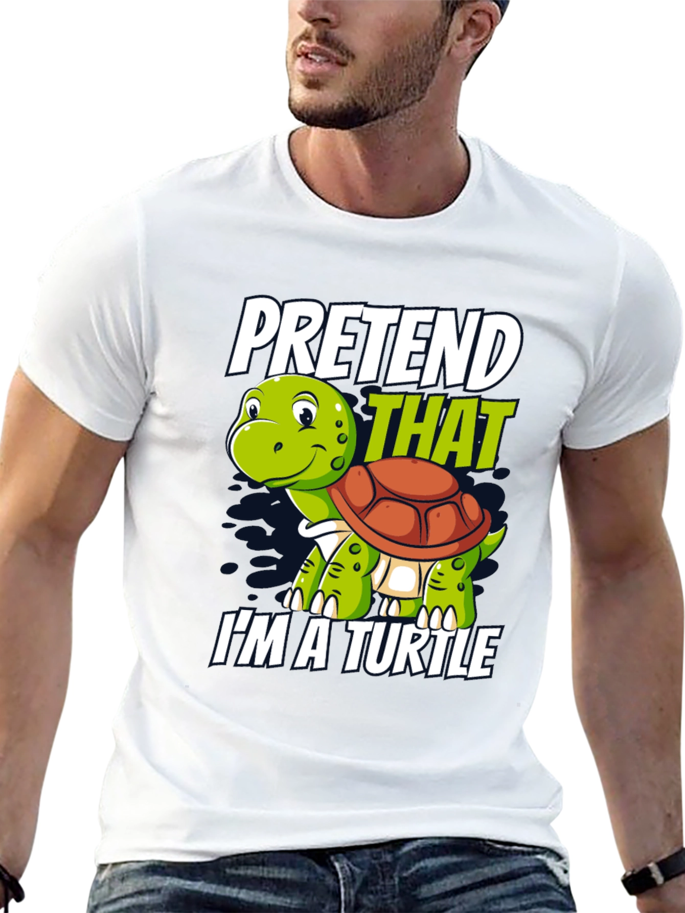 Pretend Im A Turtle Novelty T-Shirt