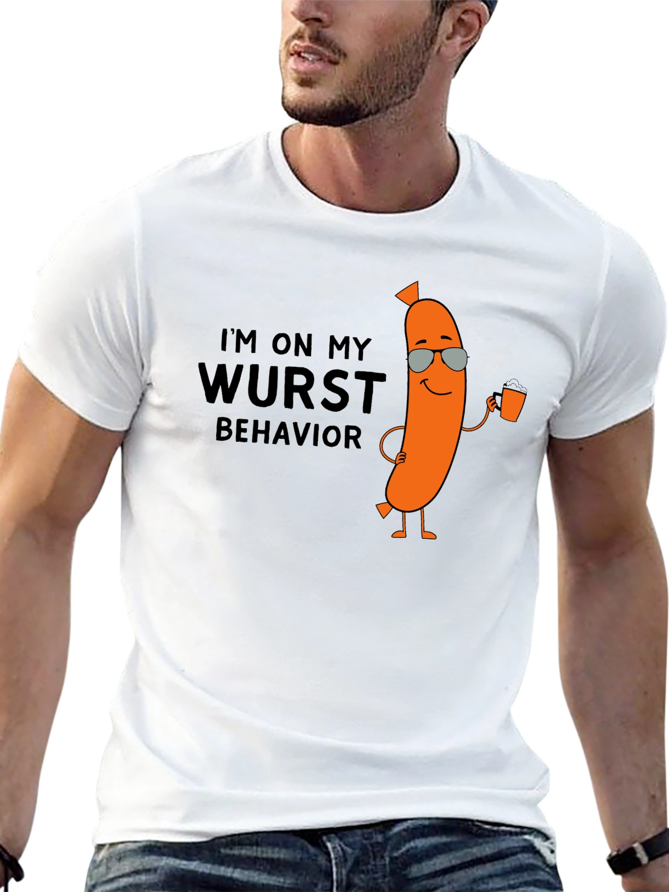 Wurst Behavior T-Shirt - Funny Sausage Tee