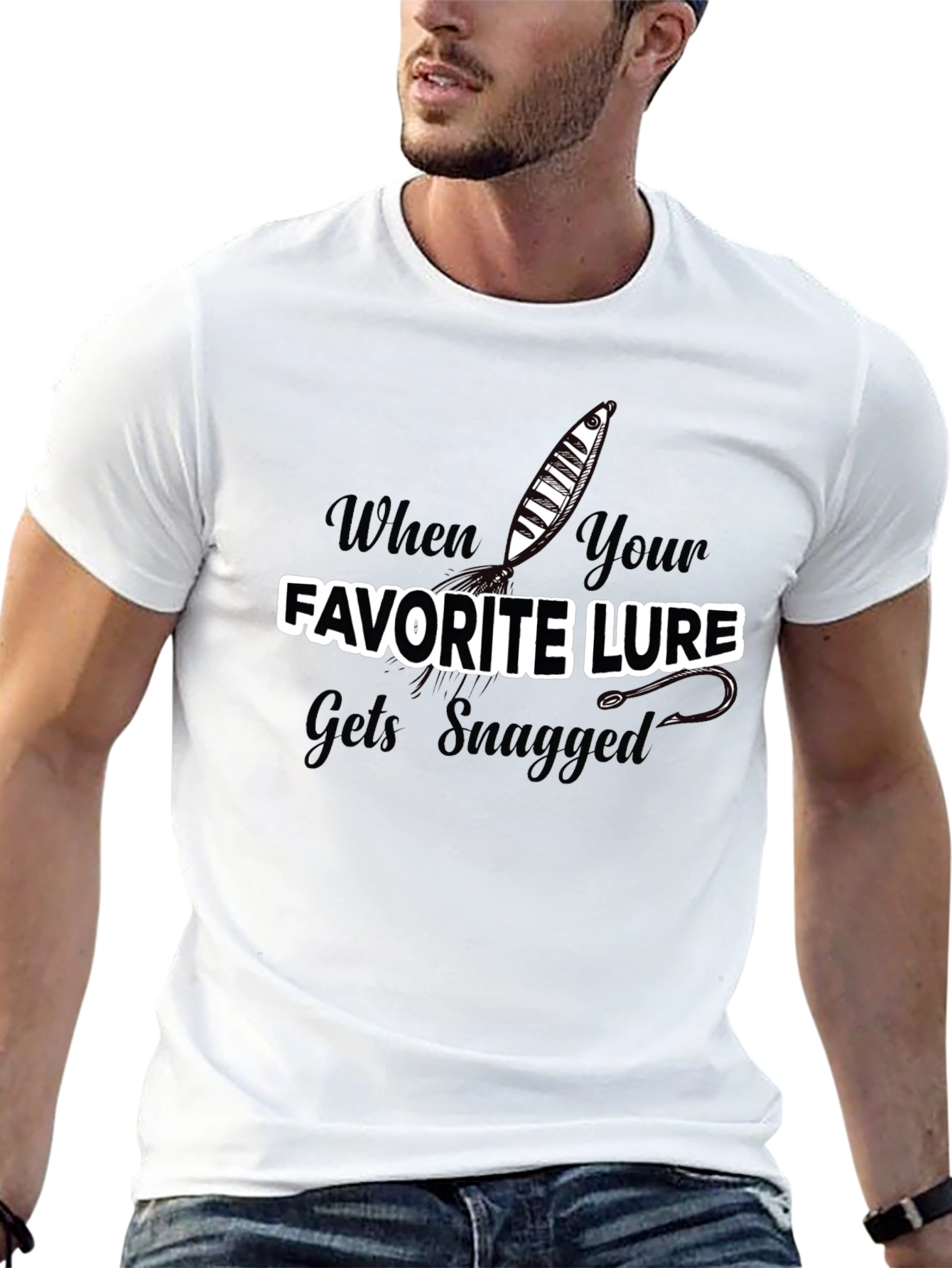 Fishing Lure Snagged T-Shirt
