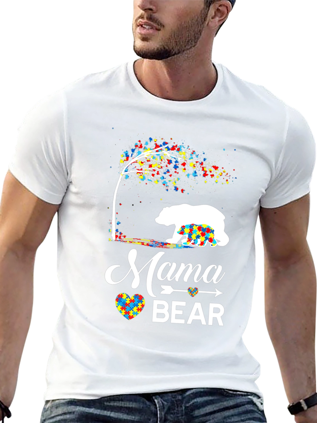 Mama Bear Autism Awareness T-Shirt