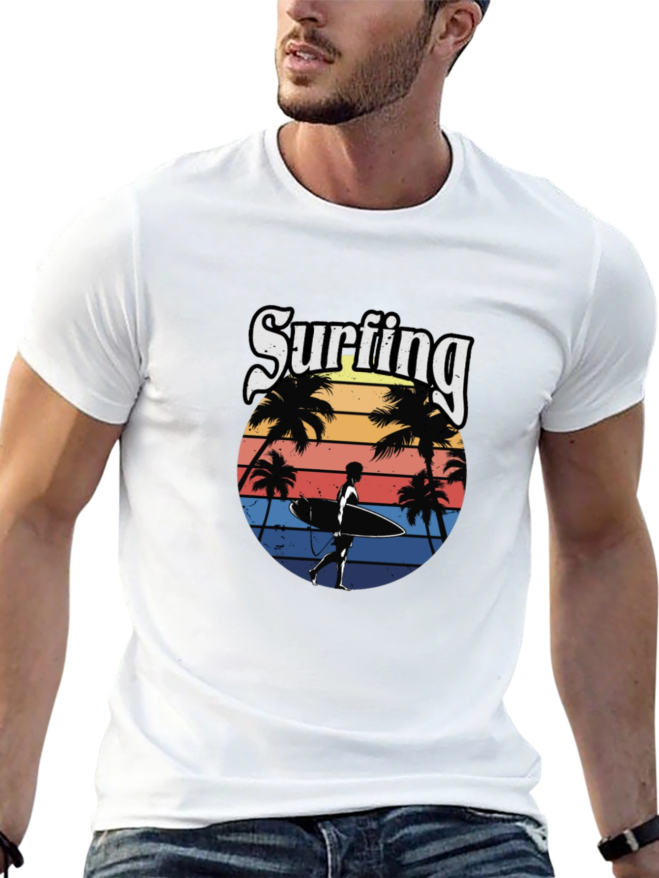 Surfing T-Shirt: Retro Beach Vibes Tee