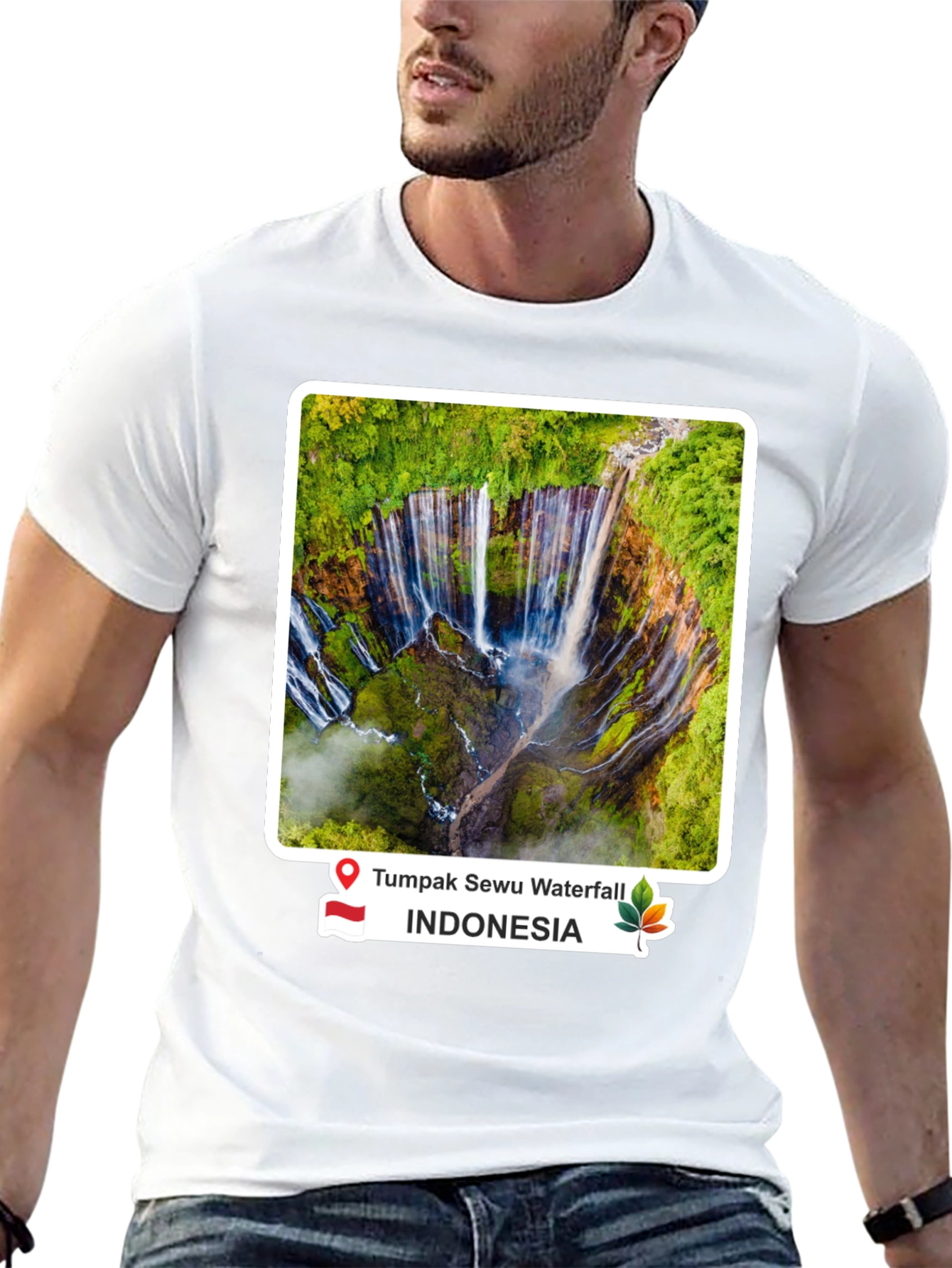 Tumpak Sewu Waterfall Indonesia T-Shirt