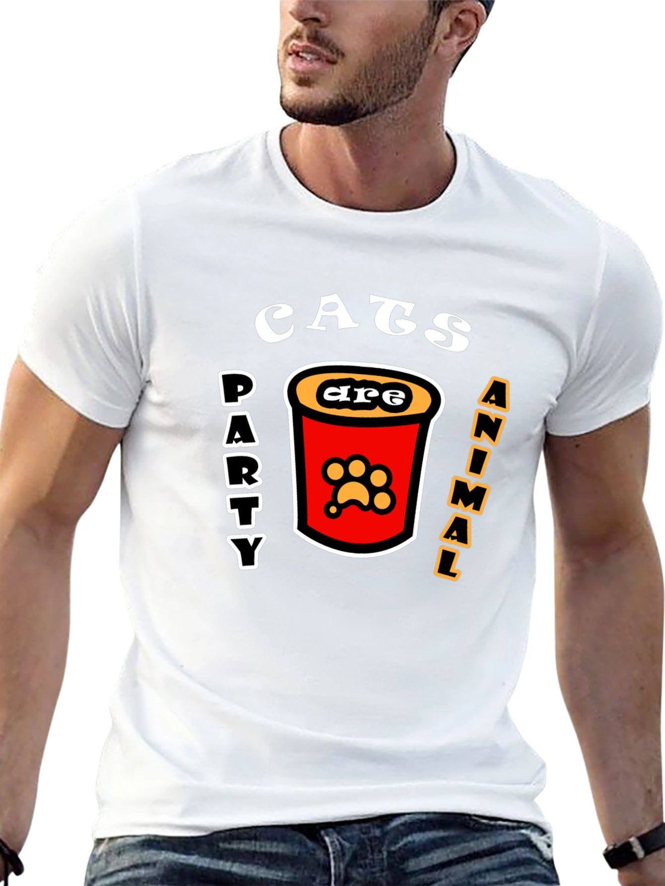 Cats Party Animal T-Shirt - Fun Graphic Tee