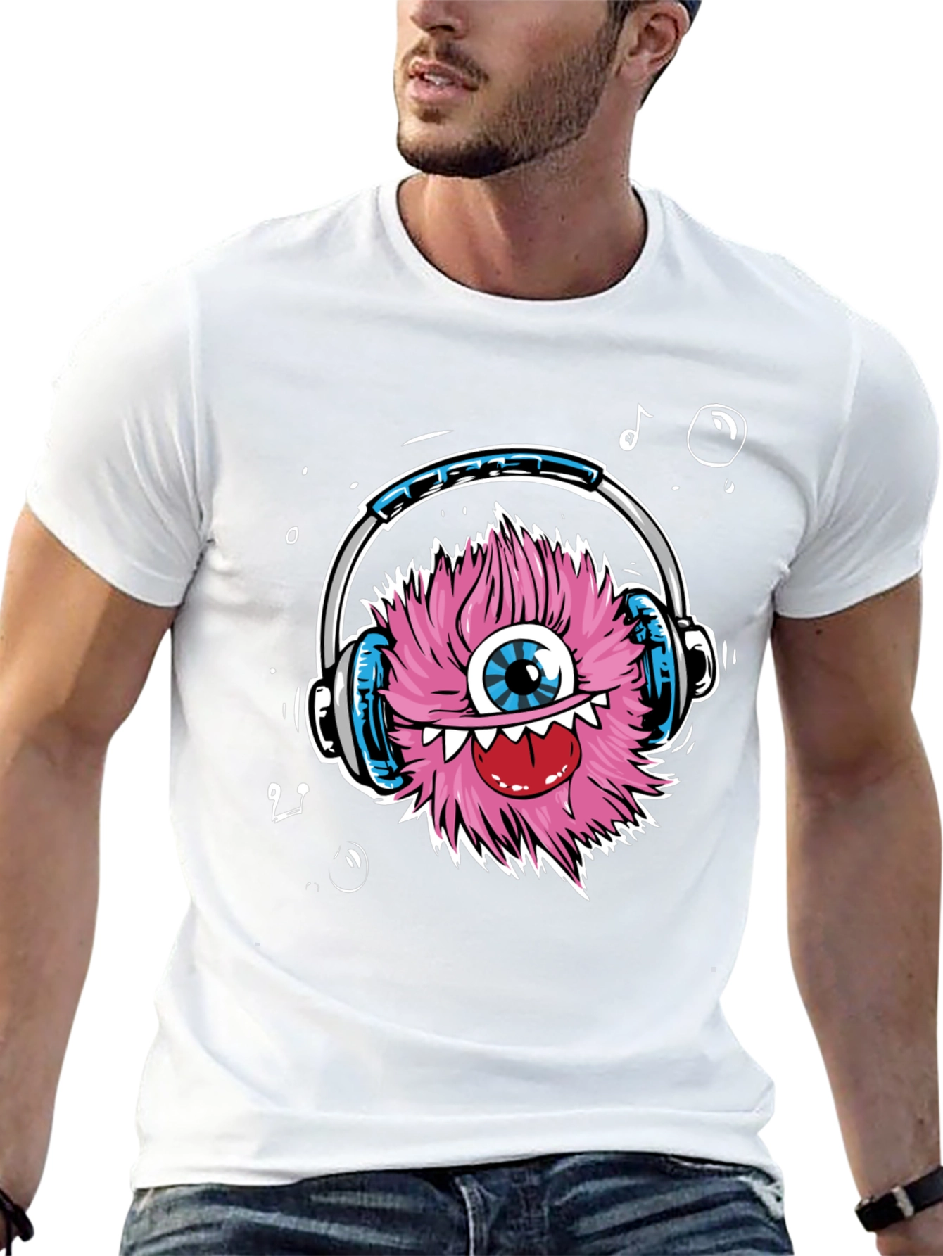 Funky Monster Headphone T-Shirt