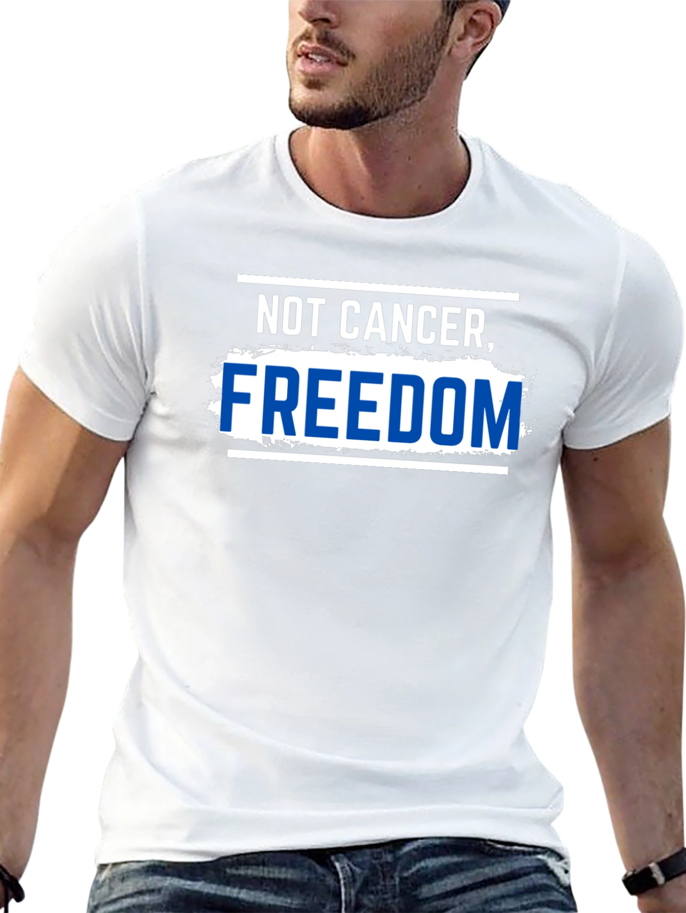 Not Cancer Freedom T-Shirt Black