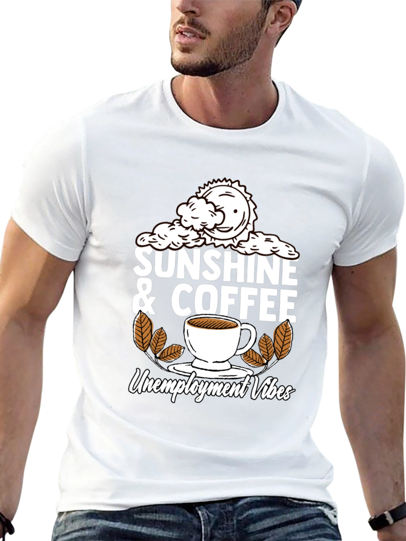 Sunshine & Coffee Unemployment Vibes Graphic Tee