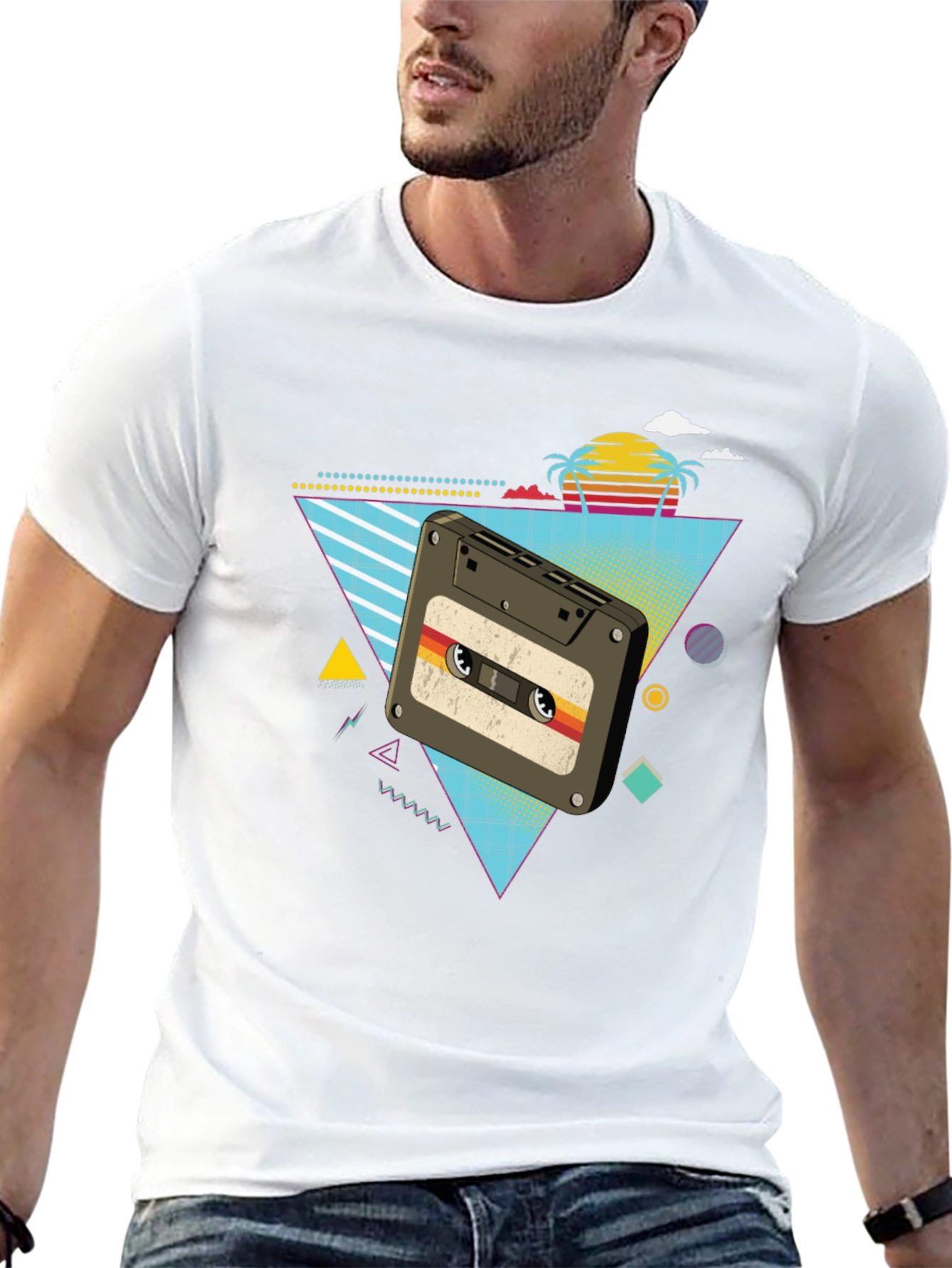 Retro Cassette Tape Graphic T-Shirt
