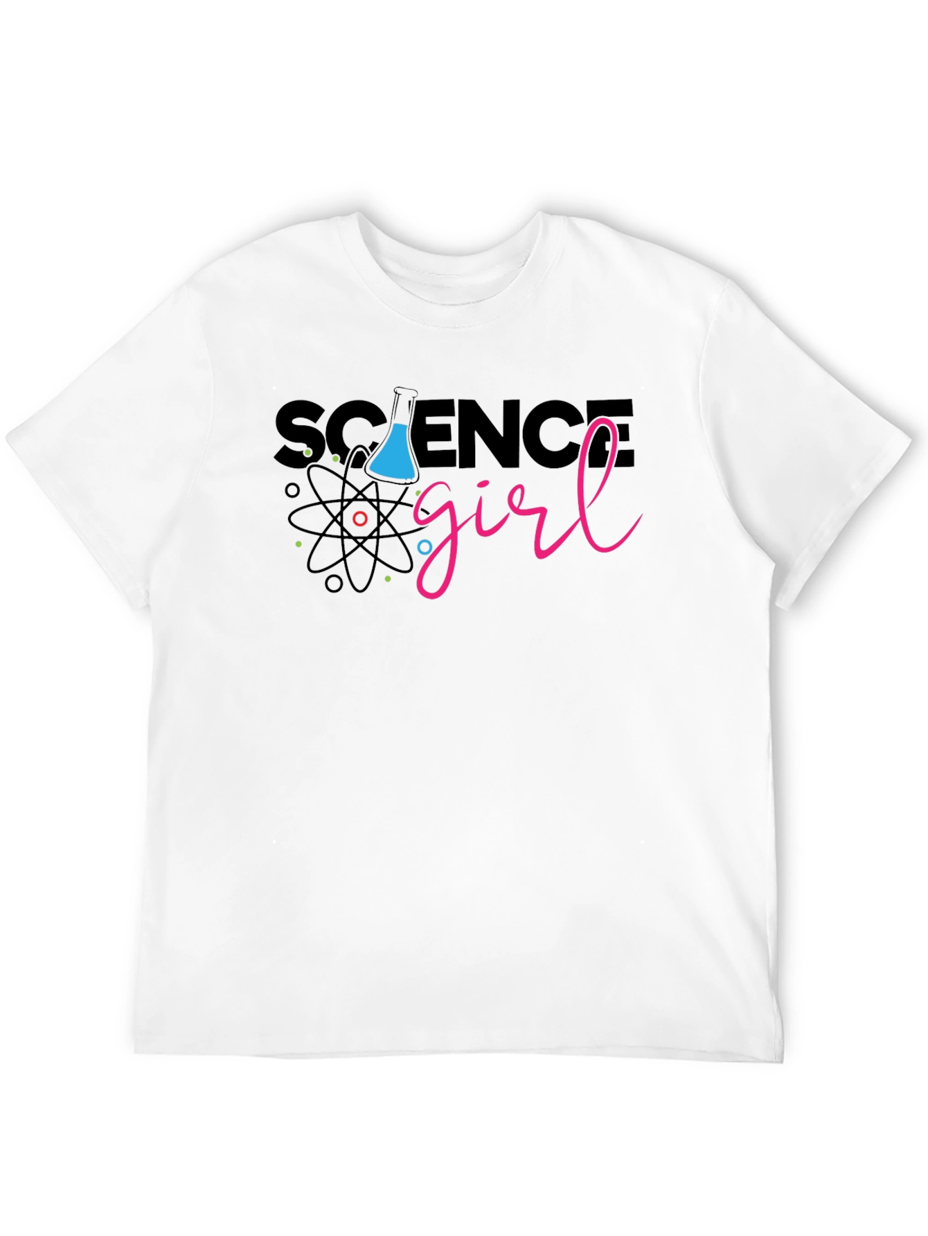 Science Girl T-Shirt - Black Cotton Tee