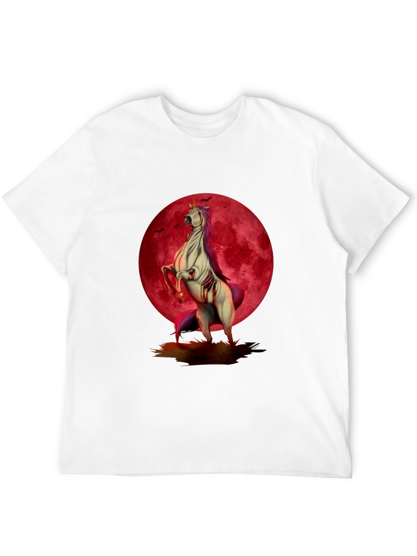 Zombie Unicorn Moon Graphic Tee