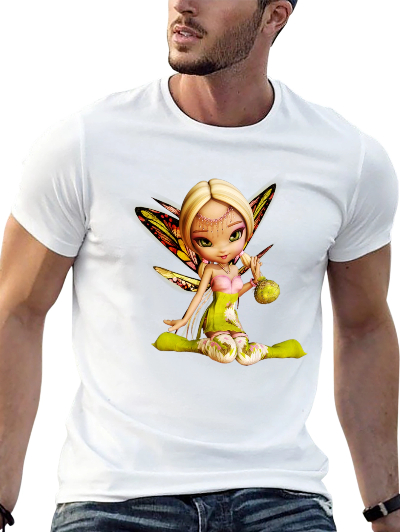 Fairy Graphic Tee - Whimsical Black T-Shirt