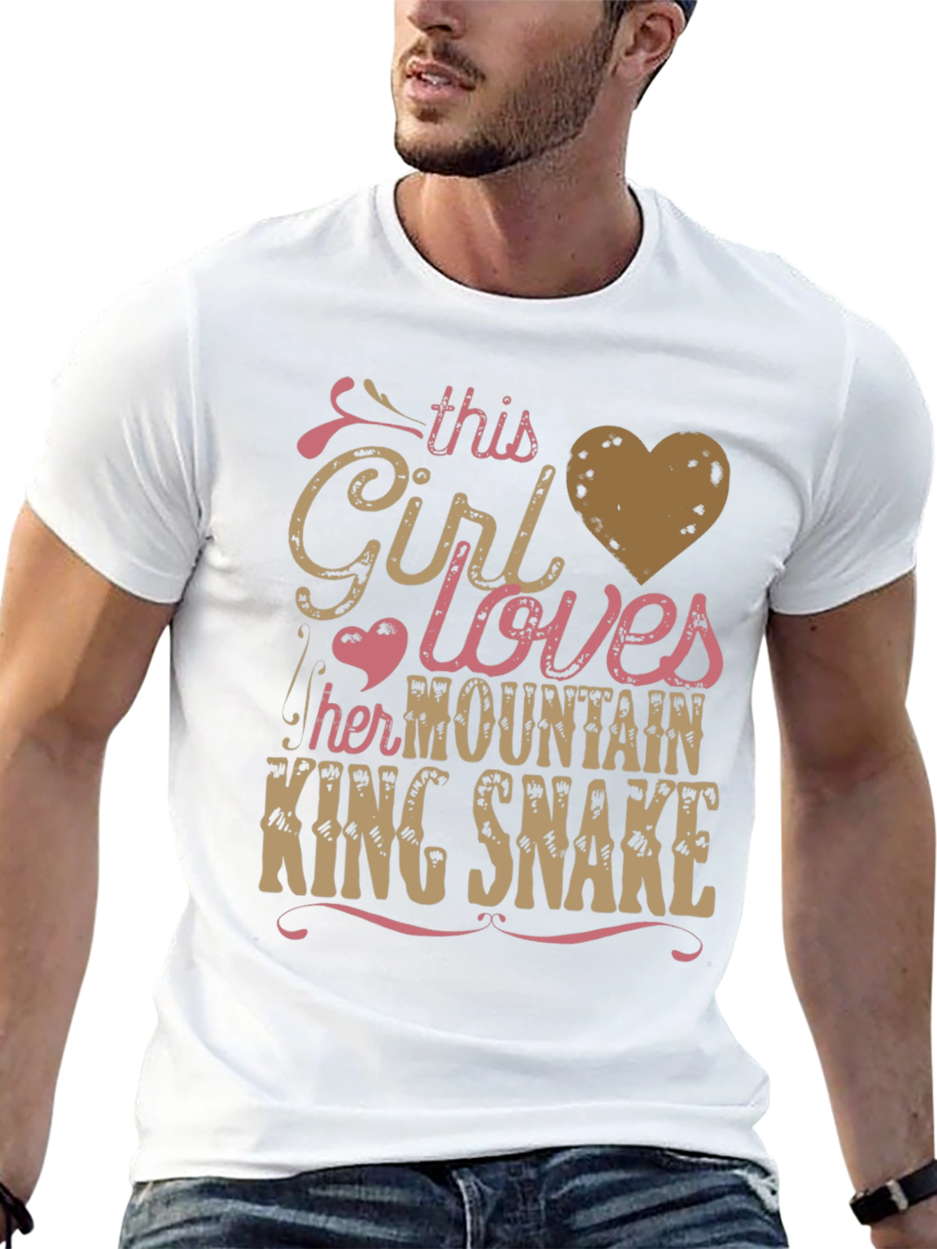 Girl Loves Mountain King Snake T-Shirt