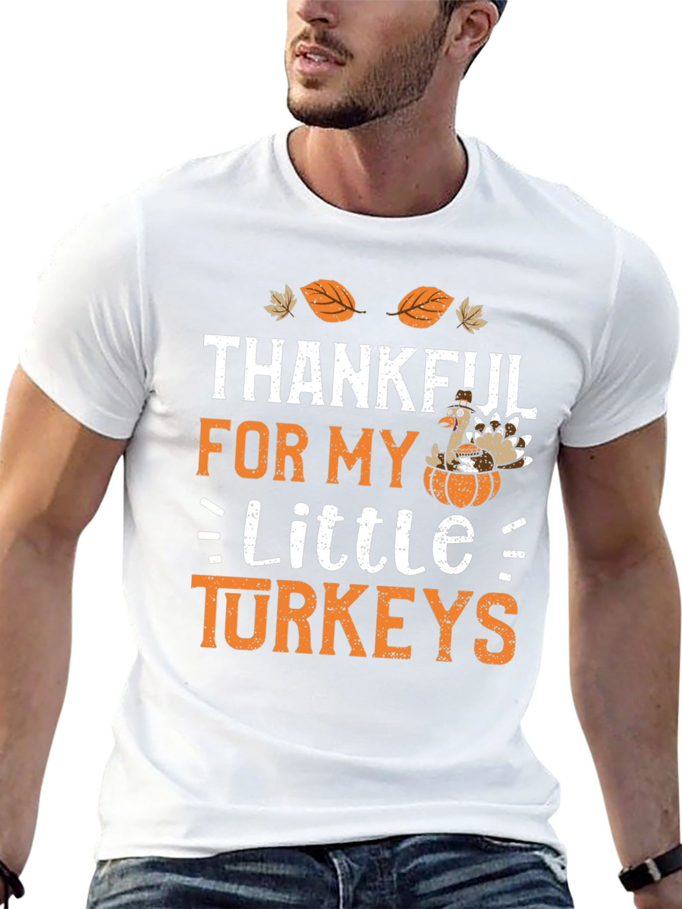 Thankful for Little Turkeys Graphic T-Shirt