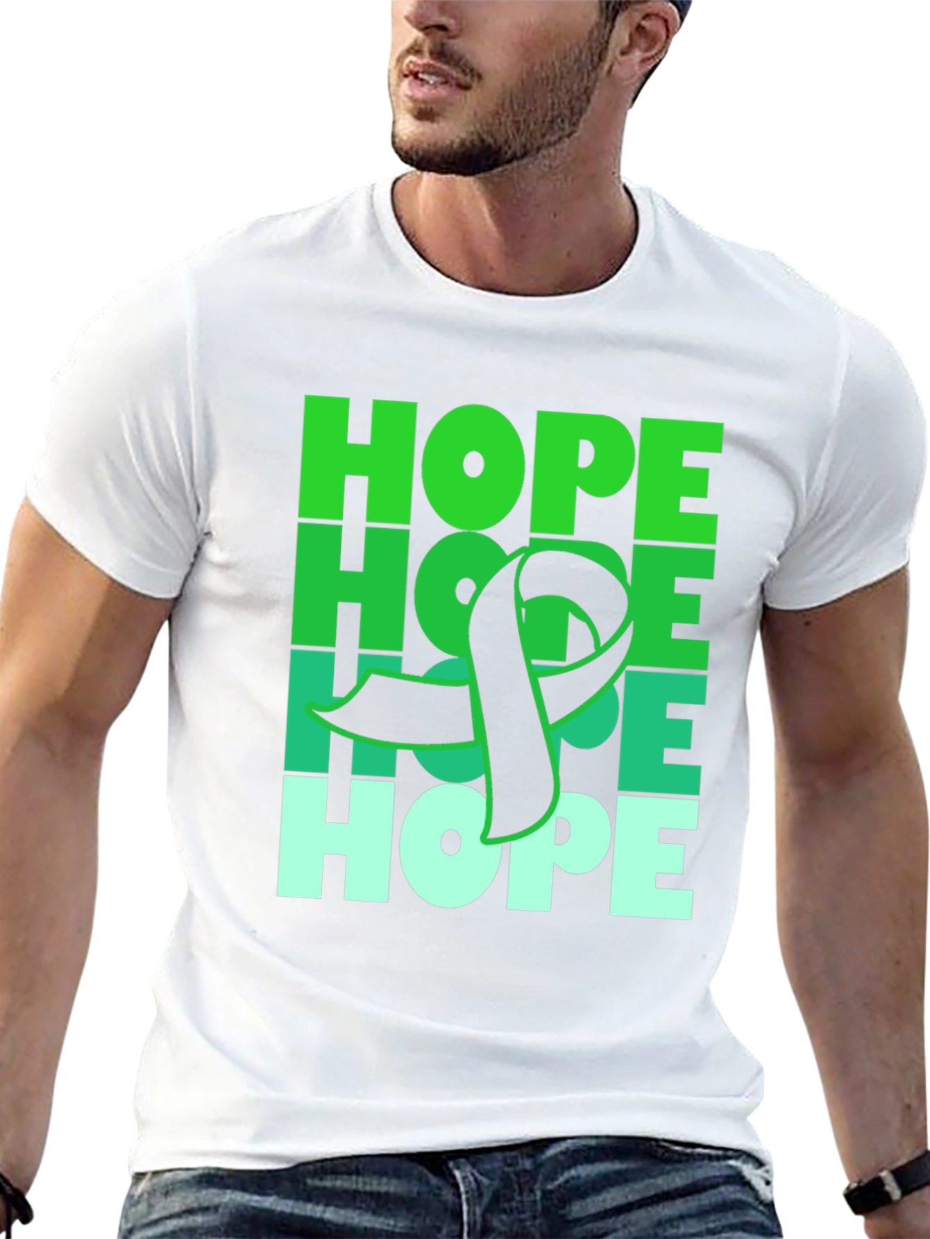 Hope Ribbon T-Shirt - Mental Health Awareness