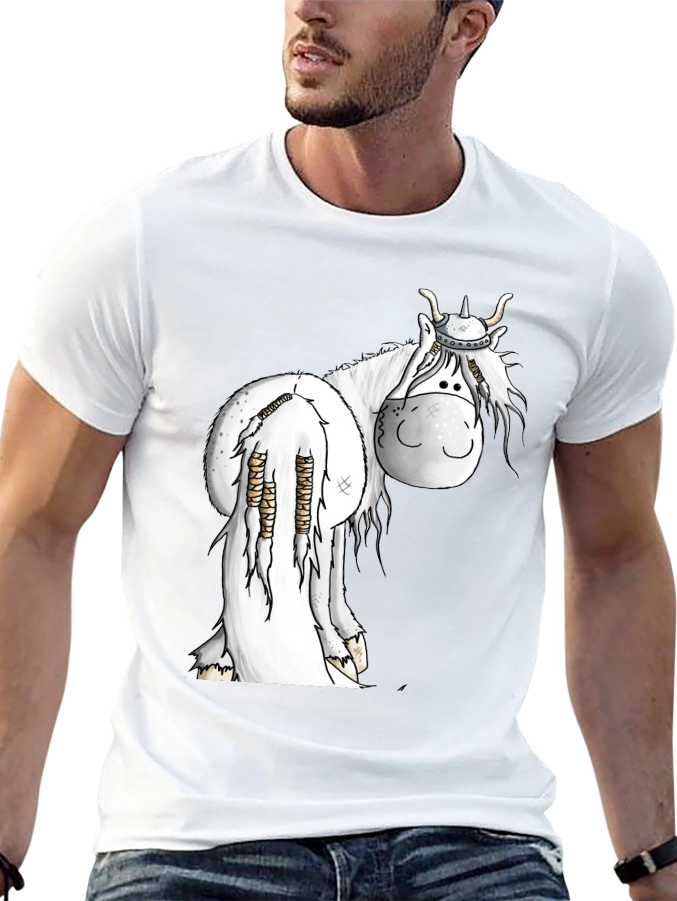 Viking Horse Black T-Shirt
