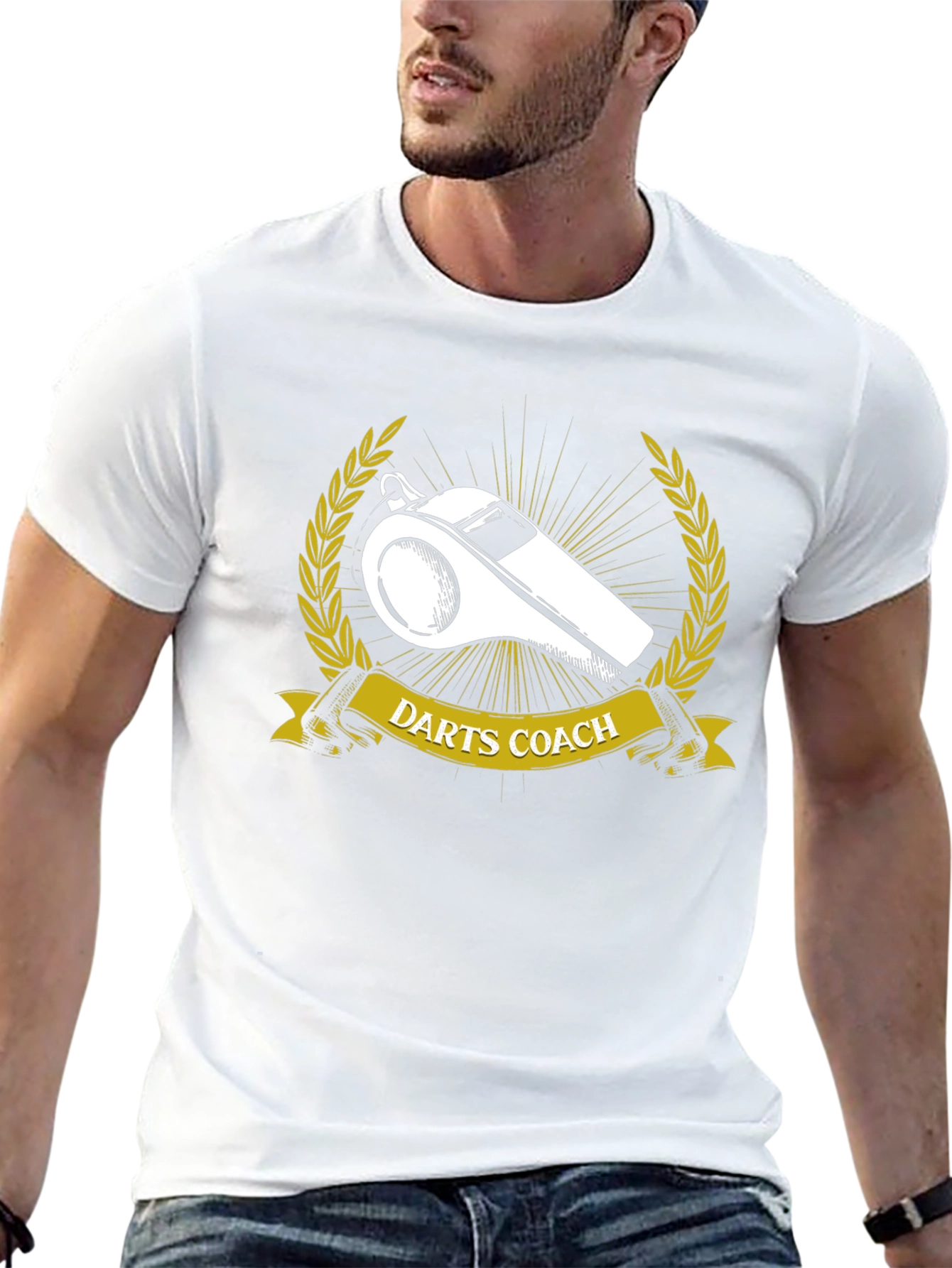 Darts Coach T-Shirt - Whistle Graphic Tee