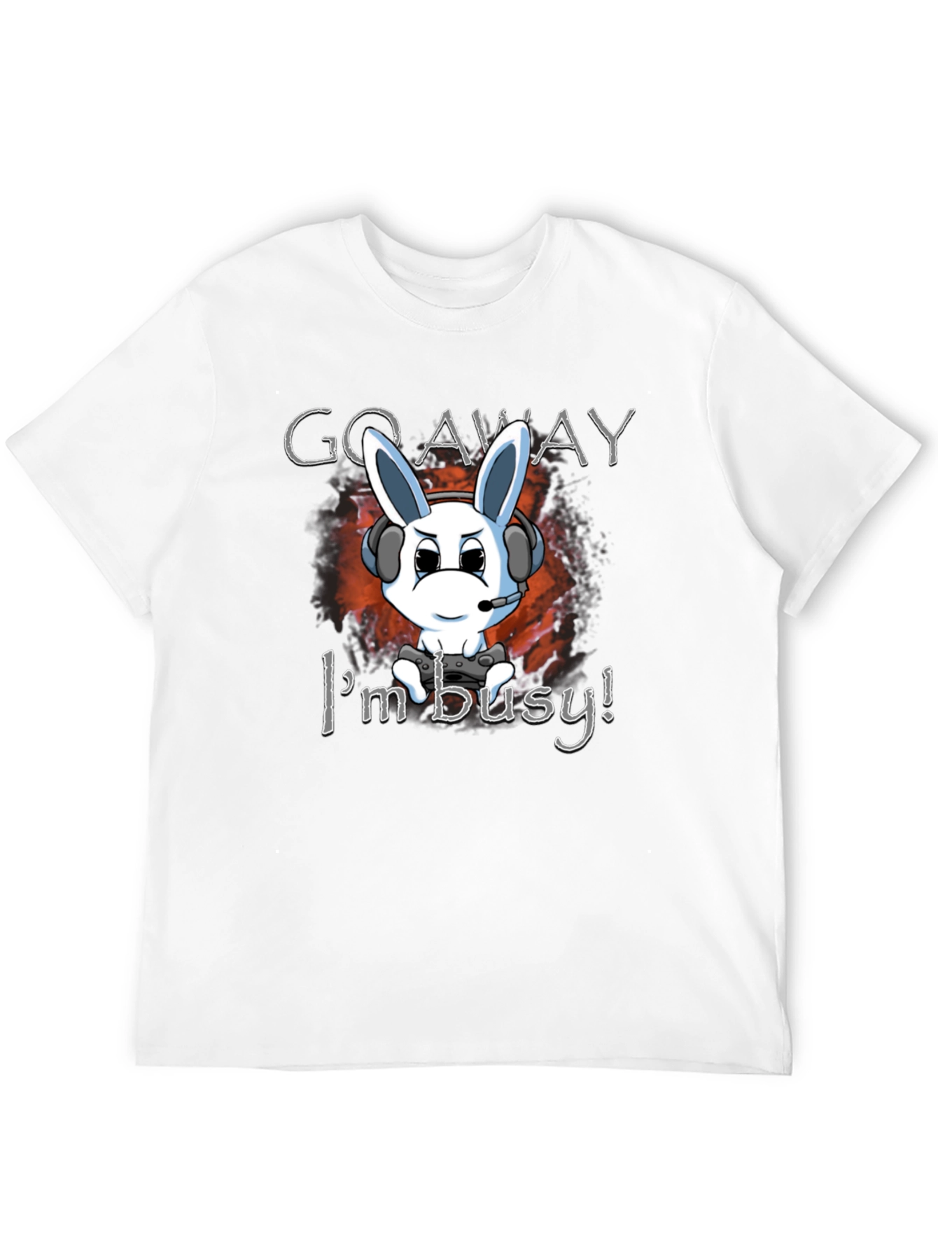 Gamer Bunny T-Shirt - Go Away Im Busy