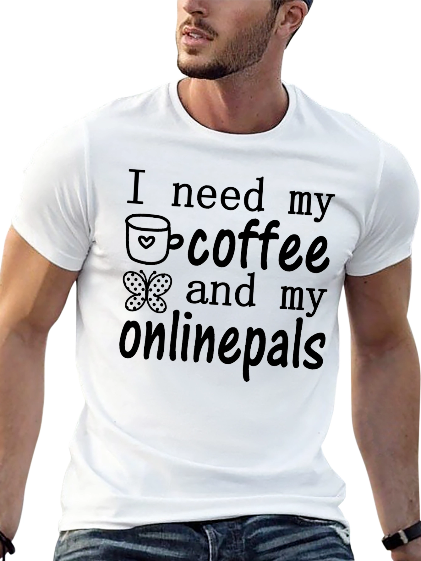 Coffee and Onlinepals Graphic Tee