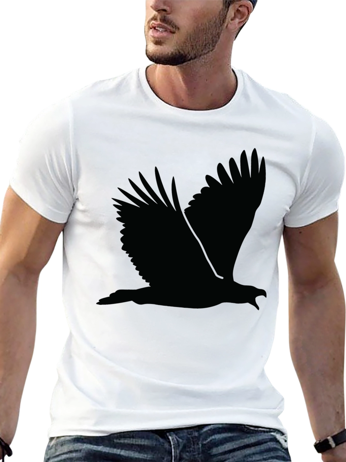 Black Eagle Graphic Tee - Mens Short Sleeve