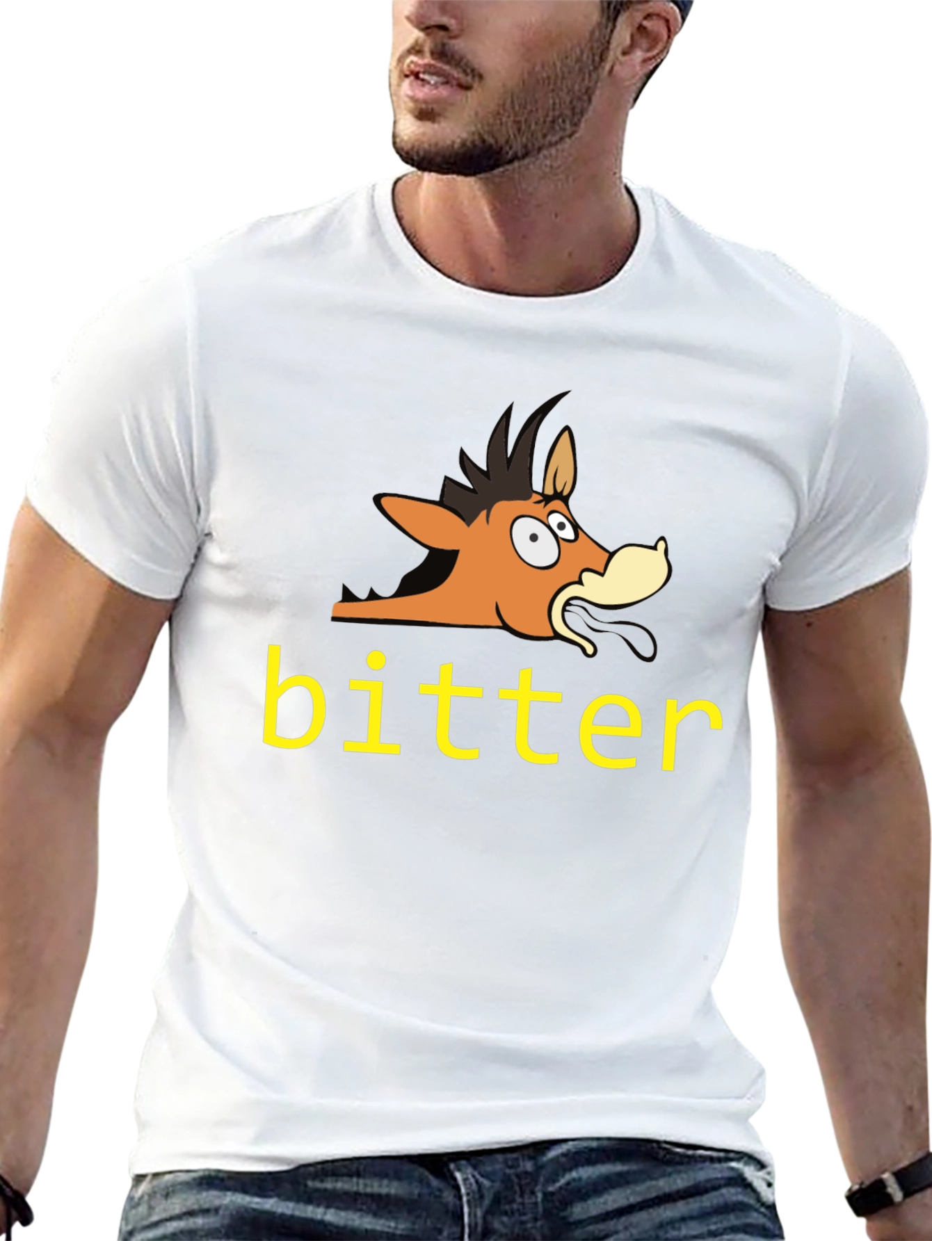 Bitter Horse Cartoon T-Shirt