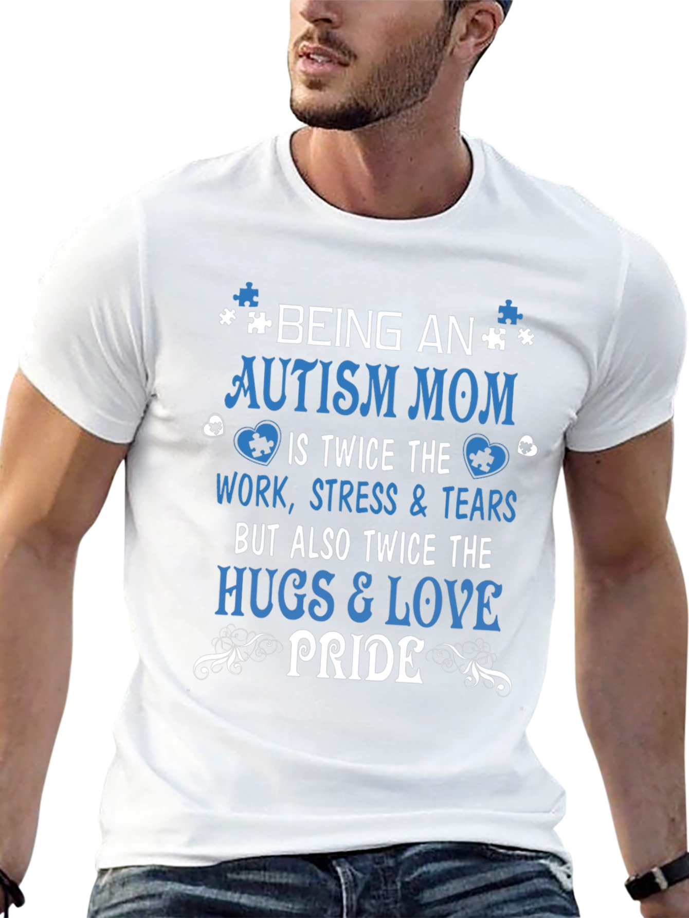 Autism Mom T-Shirt: Twice the Love Twice the Pride!