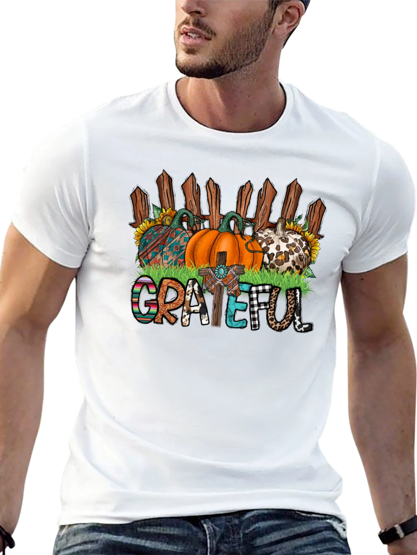 Grateful Fall Pumpkin T-Shirt