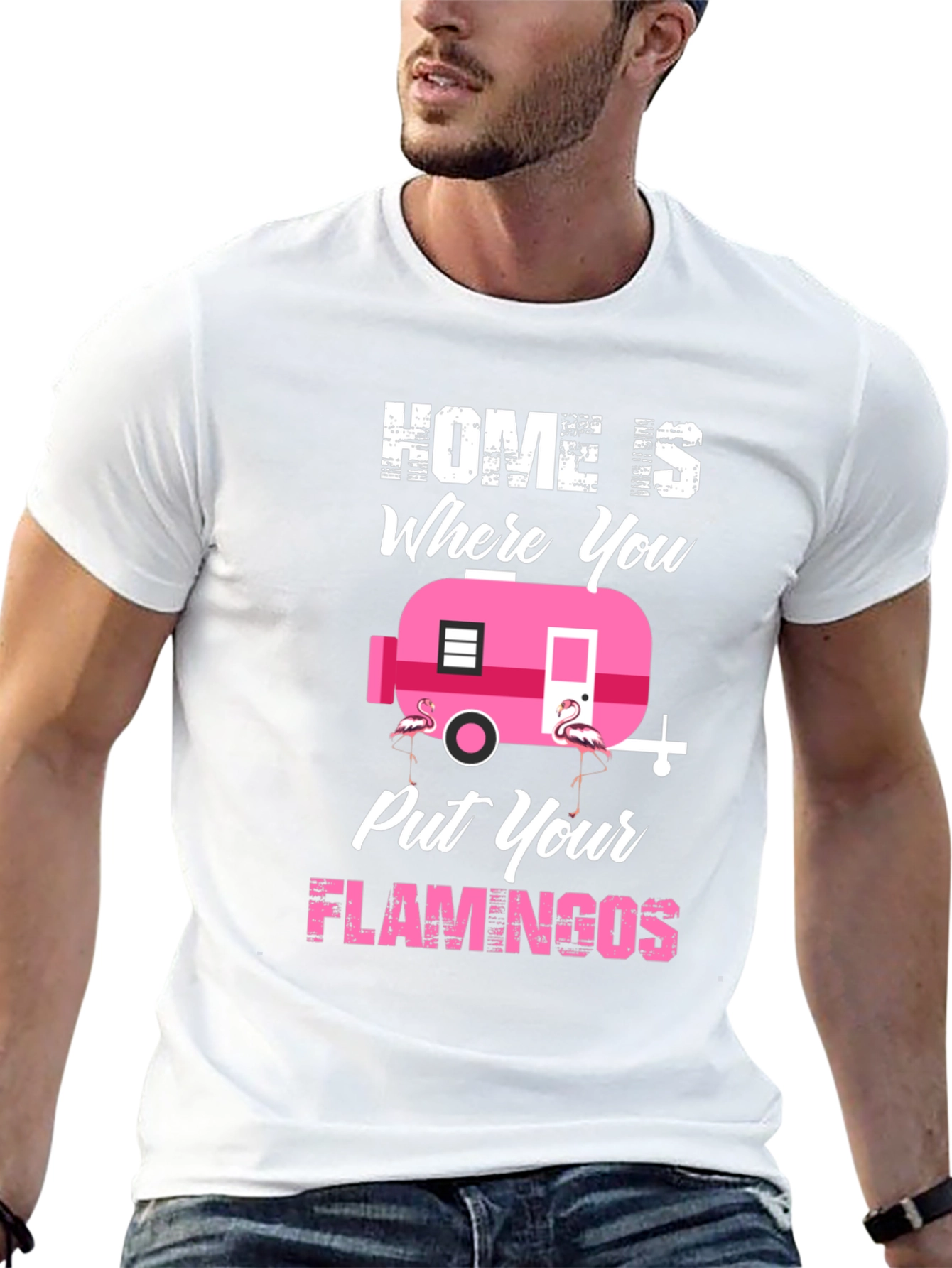 Home is Where You Put Your Flamingos T-Shirt