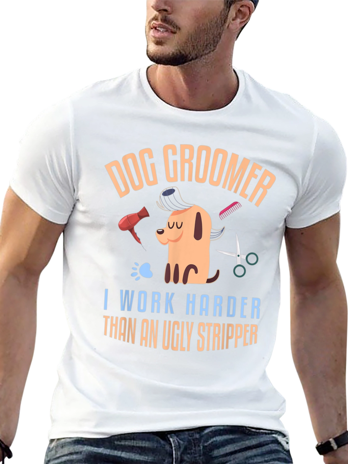 Dog Groomer Humor T-Shirt – Funny Groomer Graphic Tee