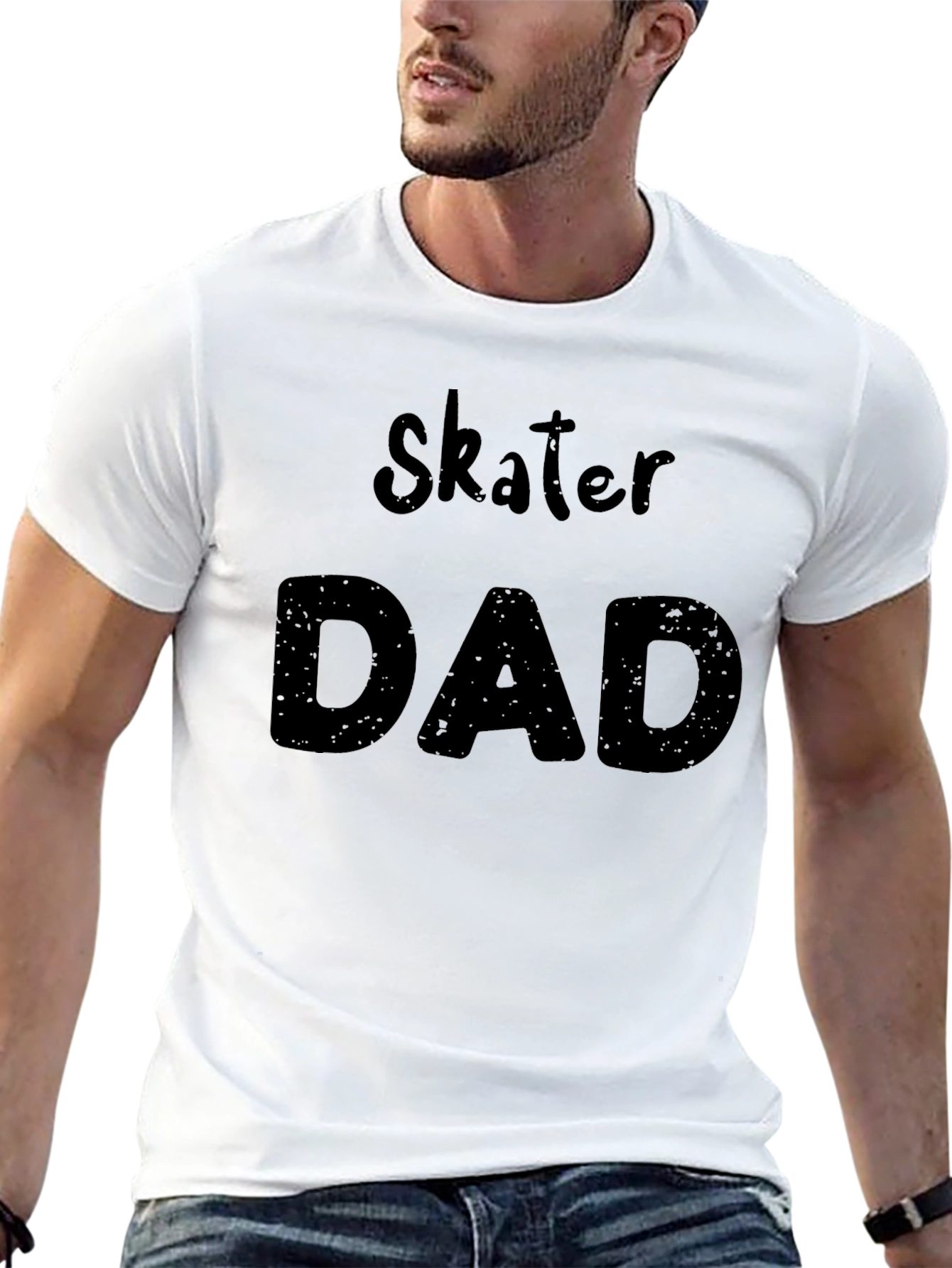 Skater Dad Graphic T-Shirt - Black