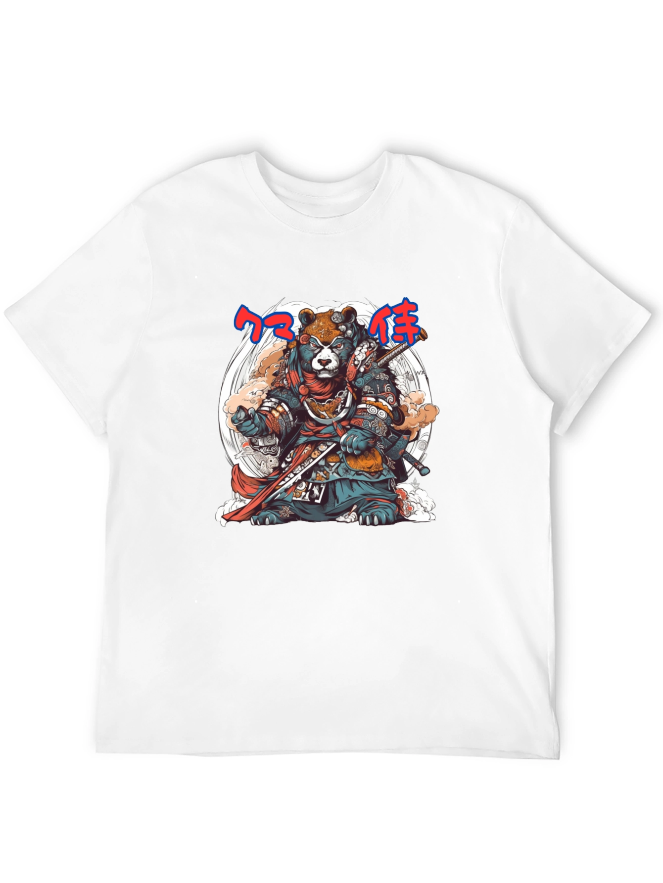 Samurai Bear Graphic Tee - Unique Design