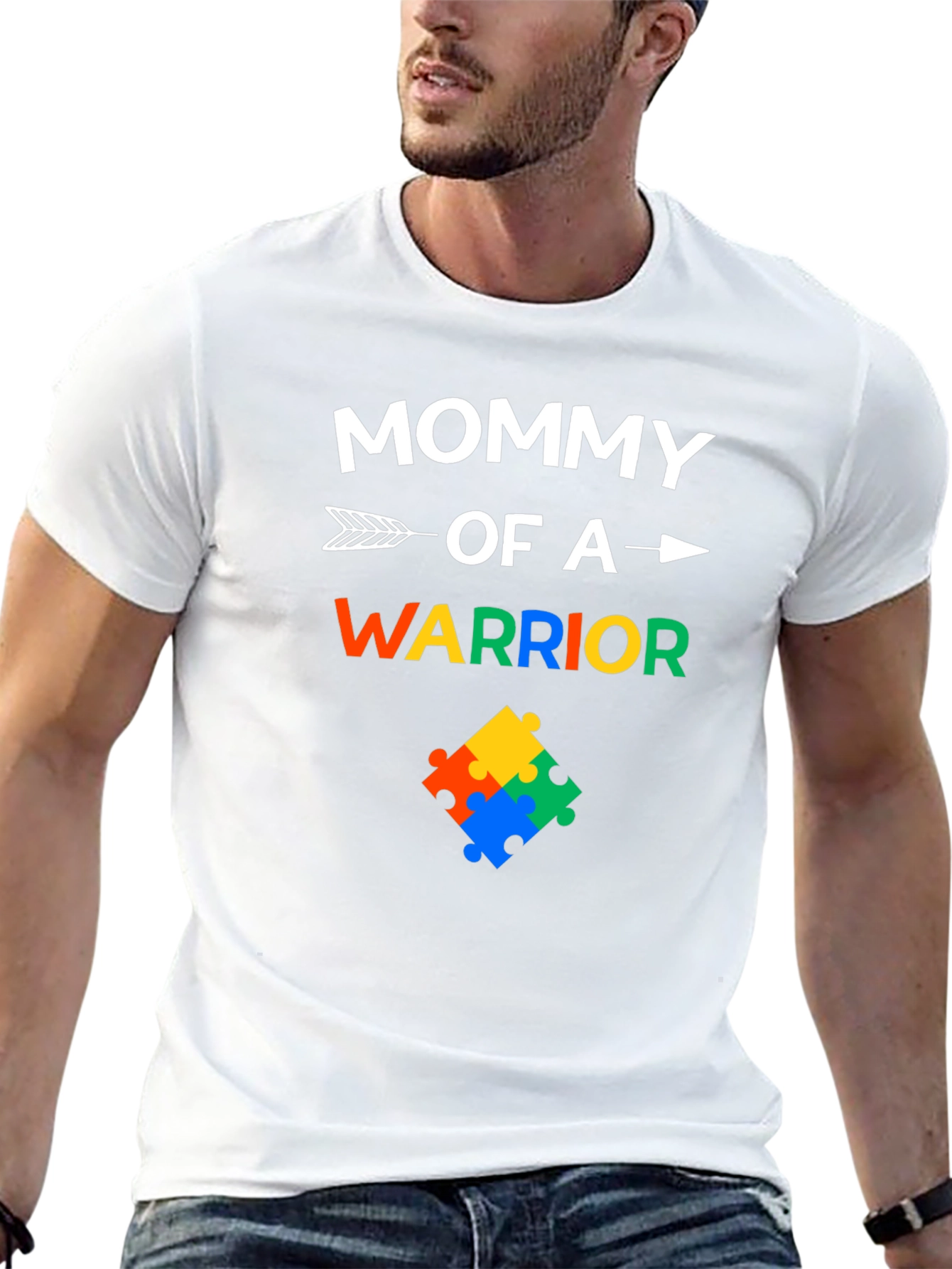 Mommy of a Warrior Autism Awareness T-Shirt