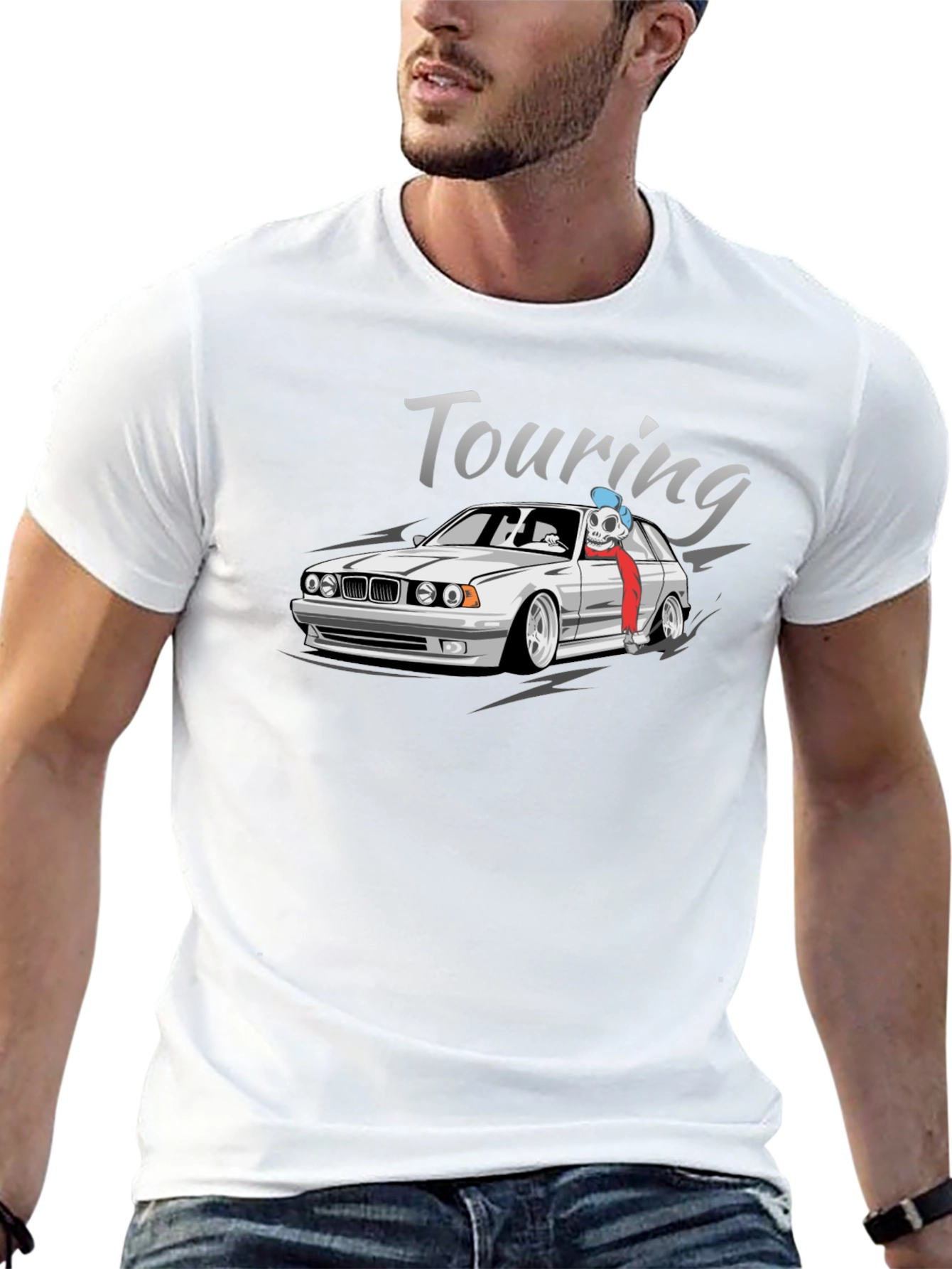 Touring Car Graphic T-Shirt - Black