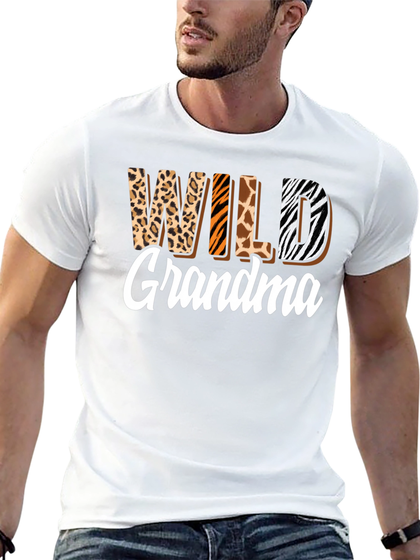 Wild Grandma Animal Print Tee