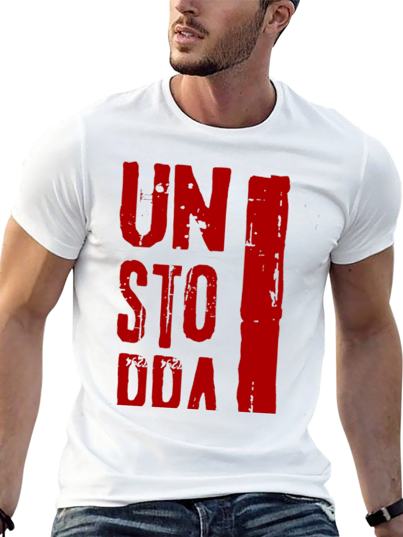 Unstoppable Graphic Print Black T-Shirt