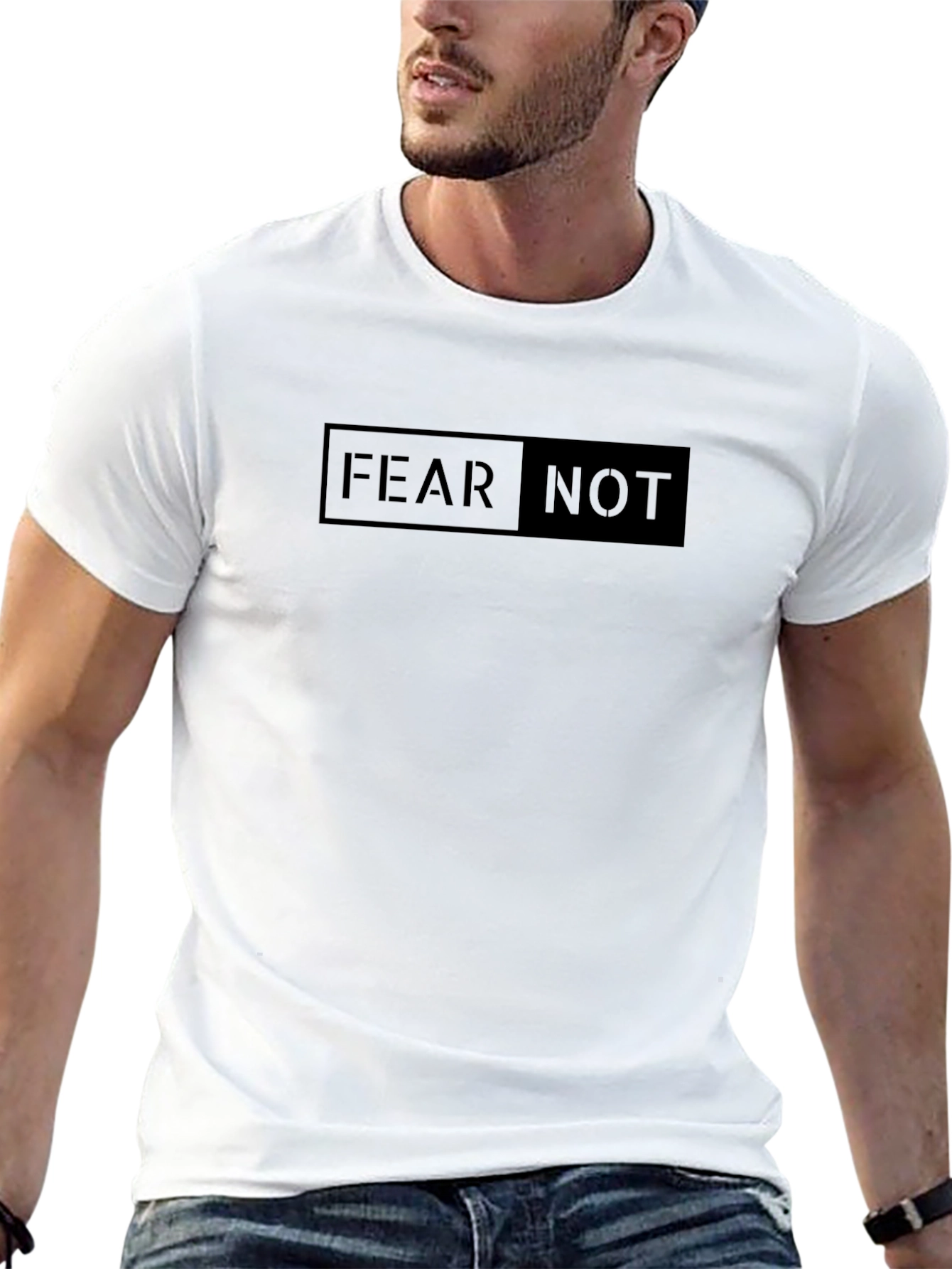 Fear Not Graphic Tee - Unisex Black T-Shirt