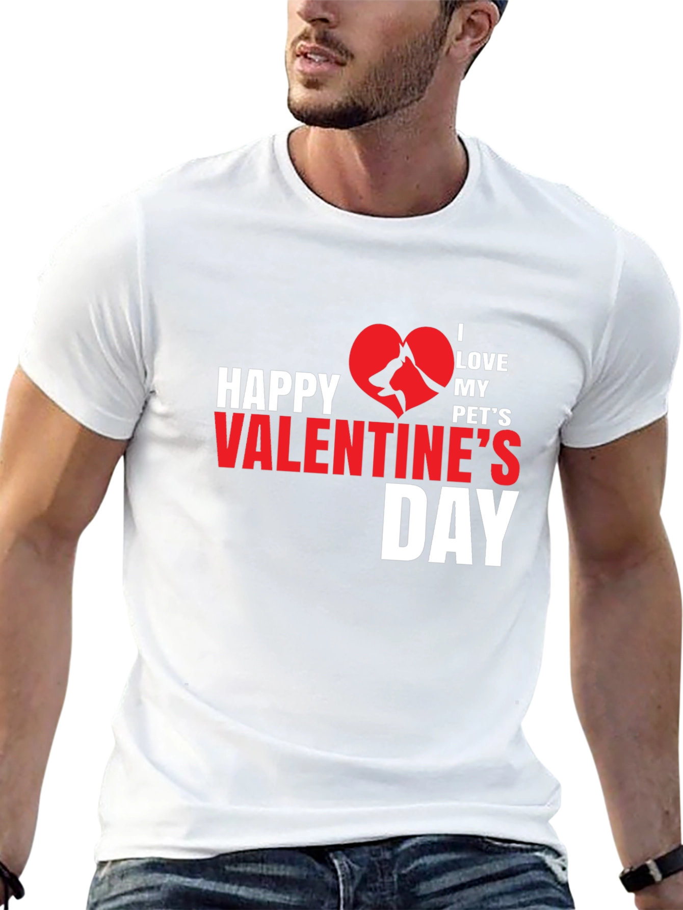 I Love My Pets Valentines Day T-Shirt