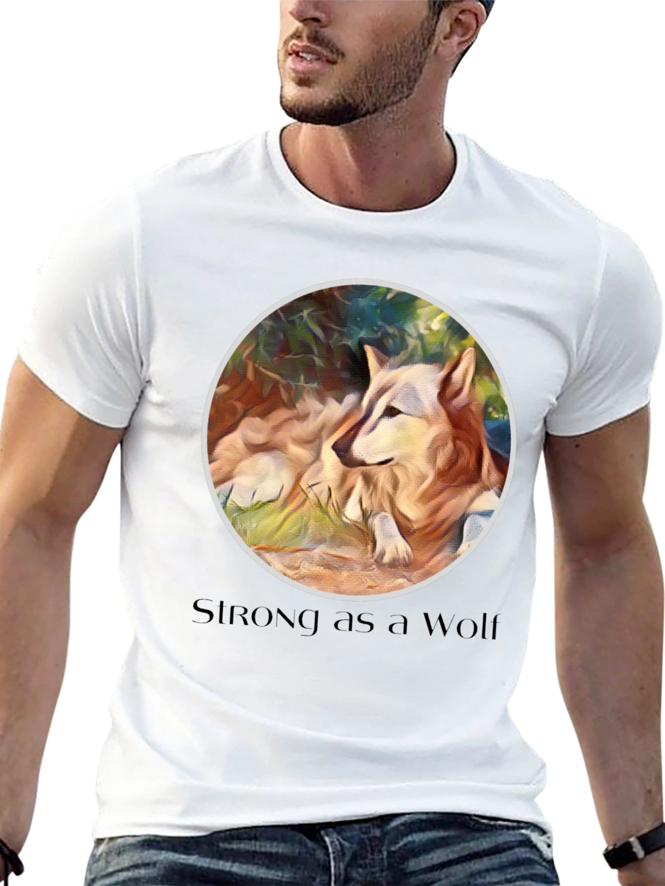 Strong as a Wolf Graphic Tee