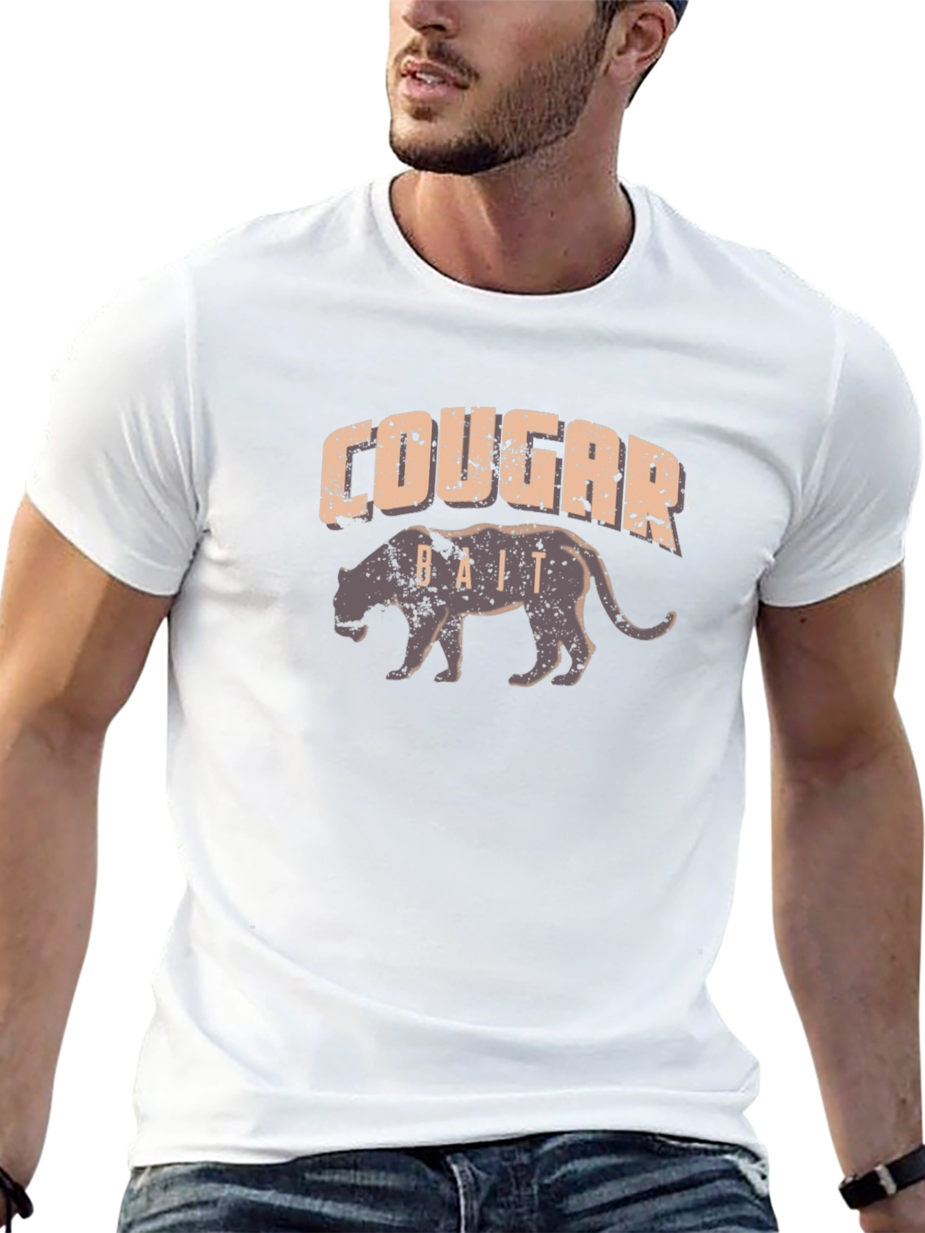 Cougar Bait T-Shirt Black Graphic Tee