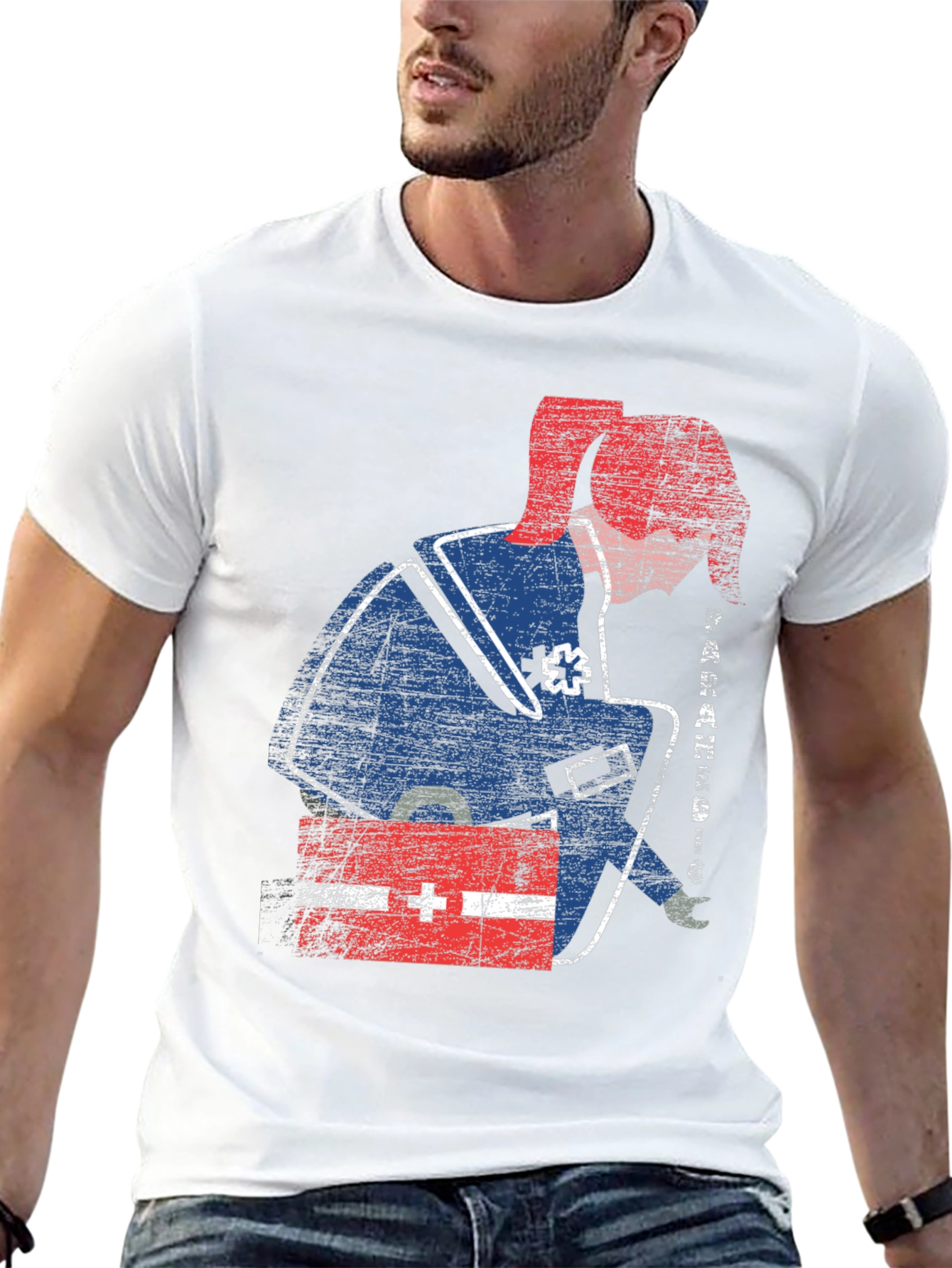 Distressed Paramedic Graphic T-Shirt