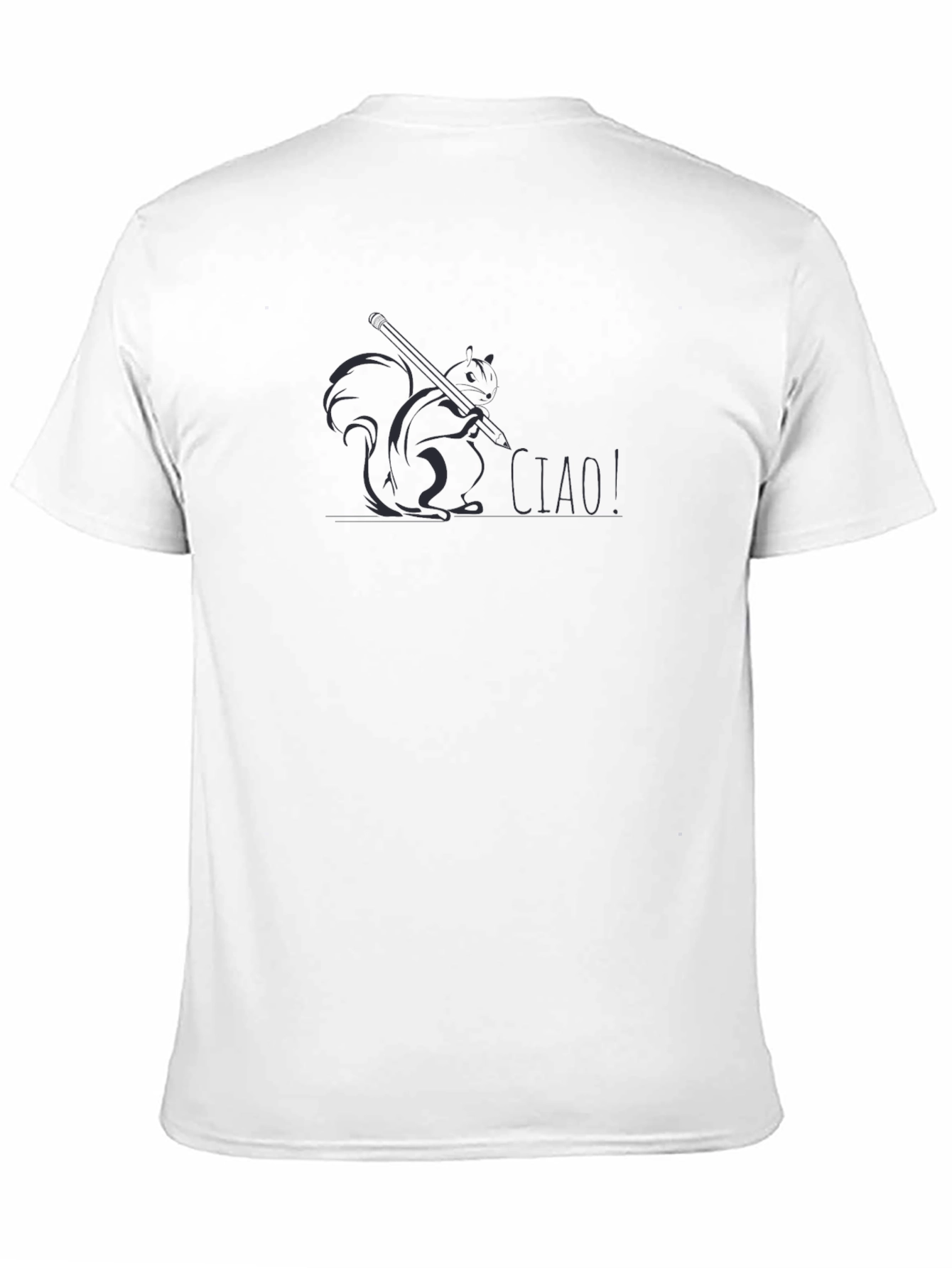 Ciao Squirrel Black T-Shirt
