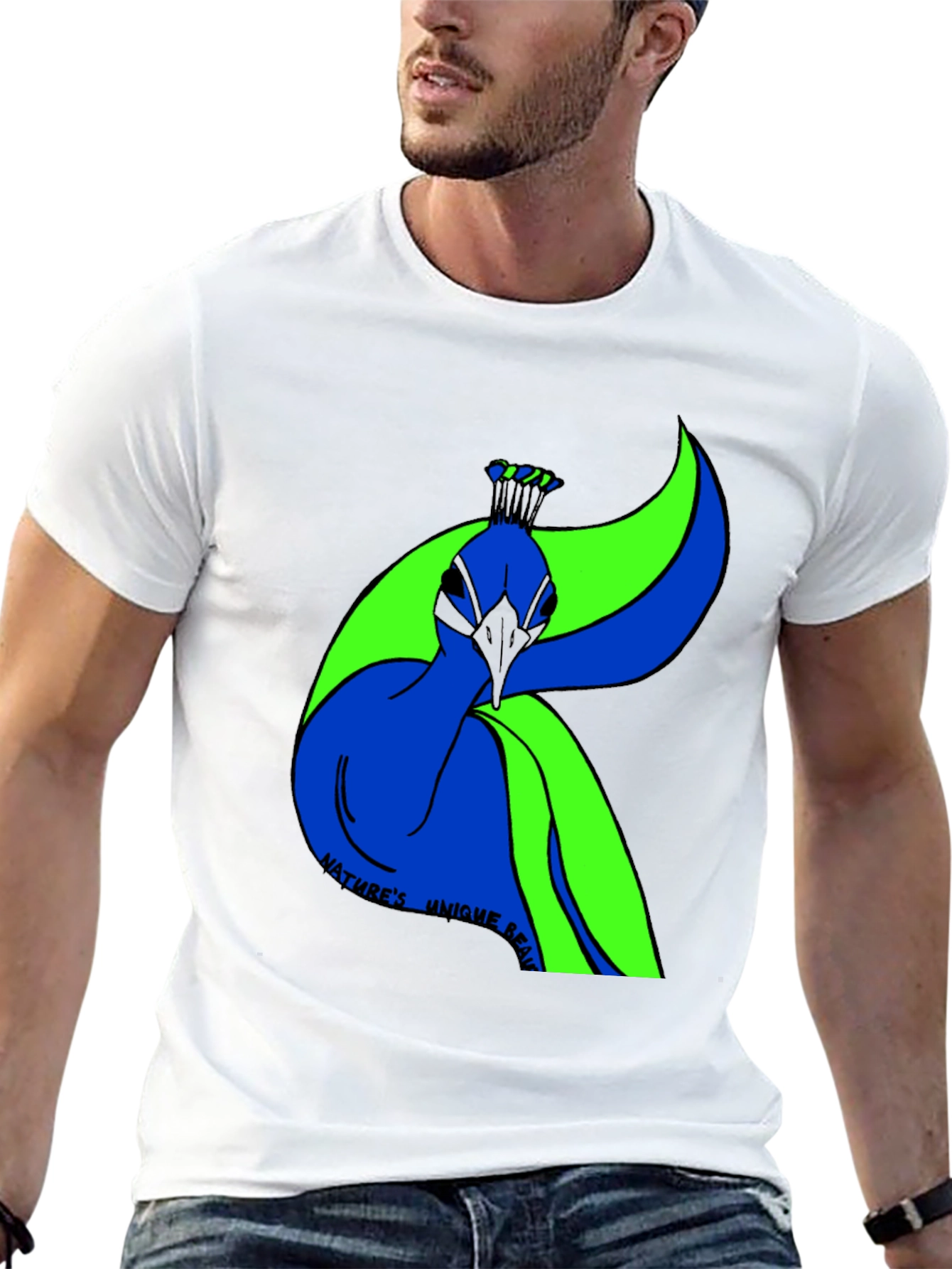 Natures Beauty Peacock Graphic Tee