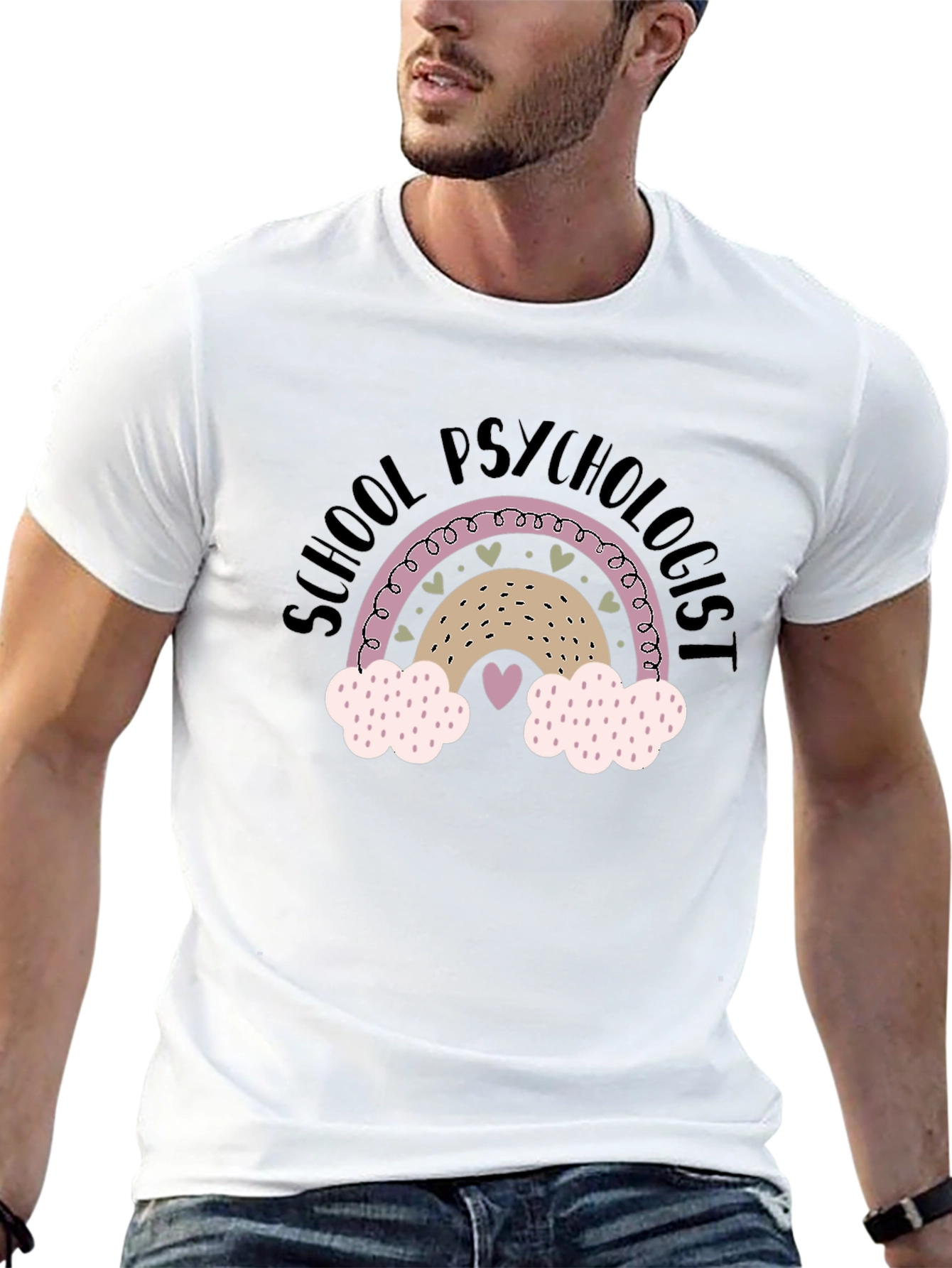 School Psychologist Rainbow T-Shirt
