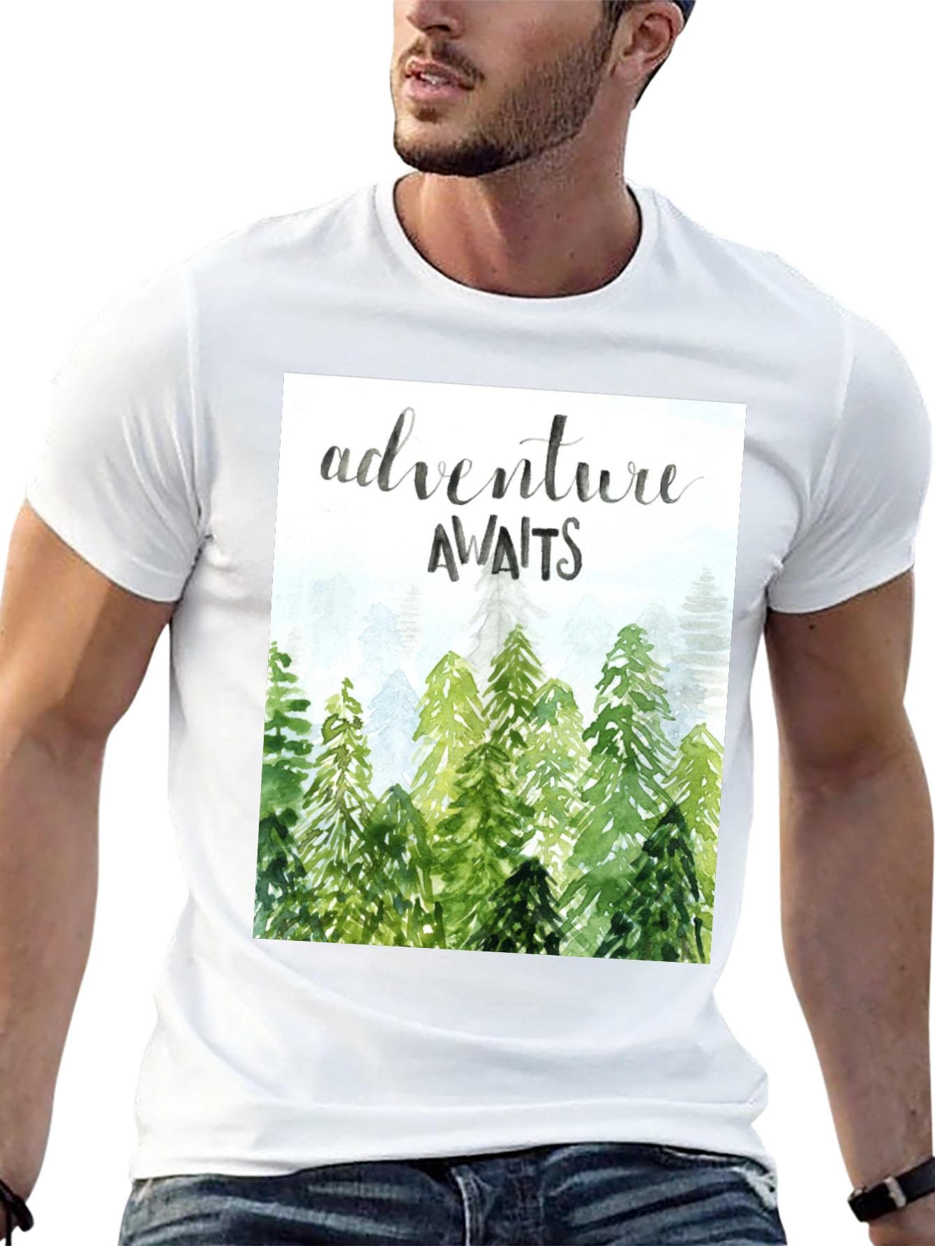 Adventure Awaits Graphic Tee - Nature Inspired Design