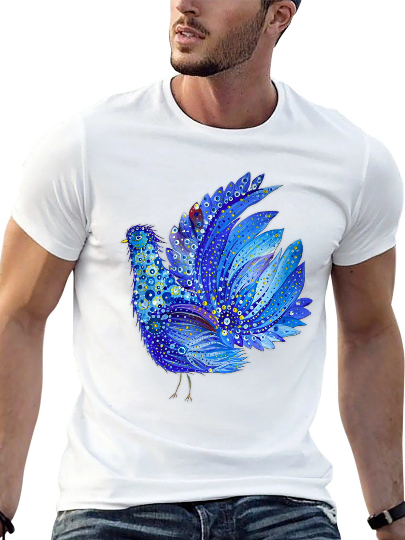 Blue Bird Graphic Tee - Unique Design