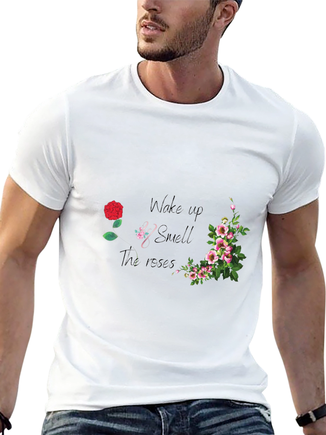 Wake Up and Smell the Roses Graphic Tee