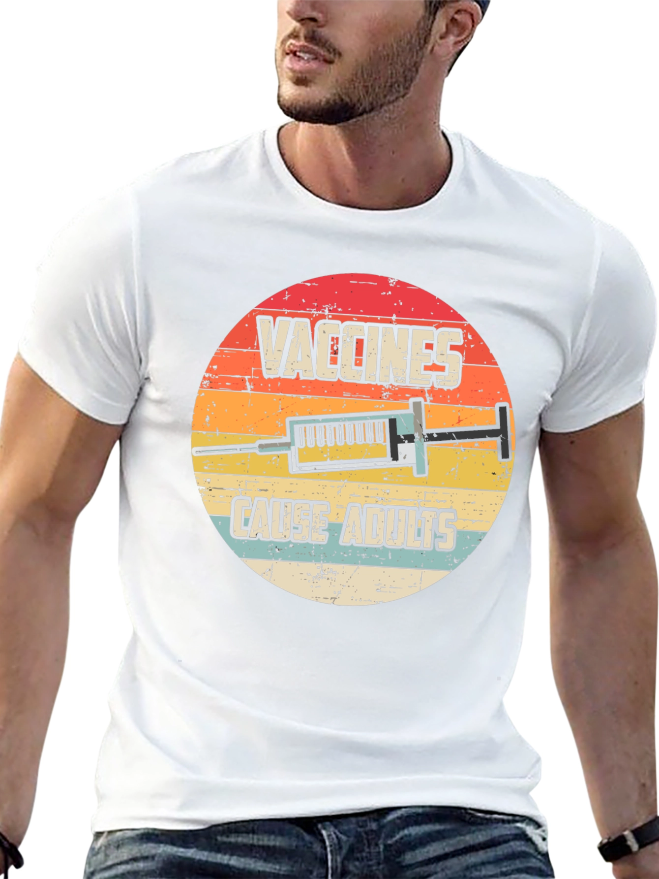 Vaccines Cause Adults Funny T-Shirt