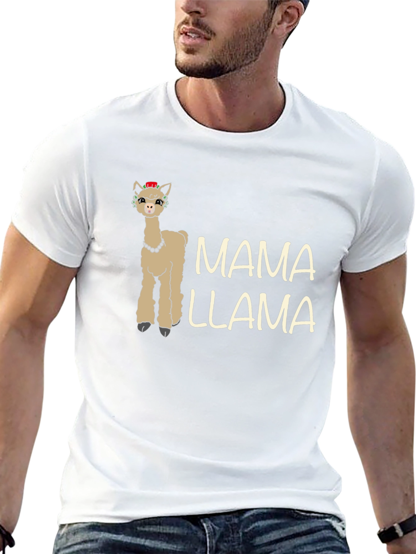 Mama Llama Graphic Tee - Novelty Animal T-Shirt