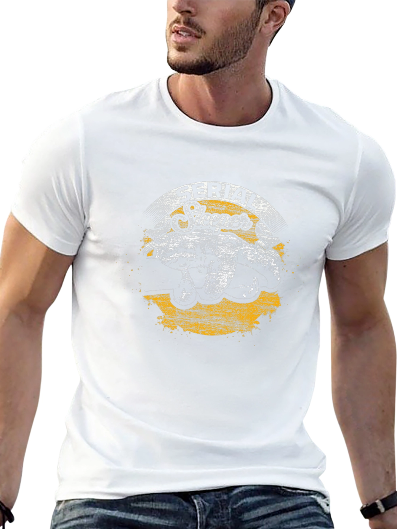 Serial Sleeper Graphic T-Shirt - Black Cotton Tee